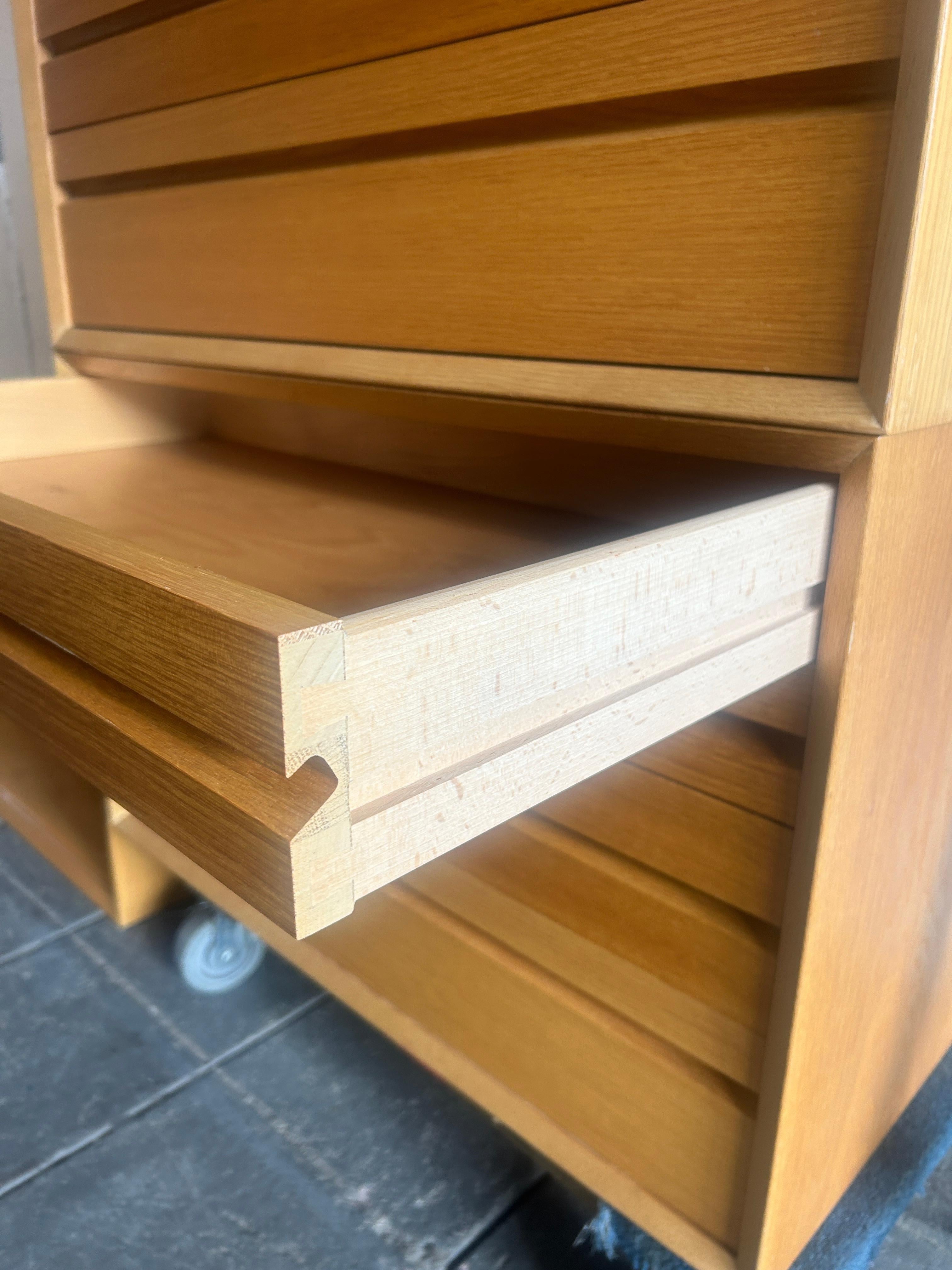 Poul Cadovius Cado light oak wall unit with shelves dressers desk cabinet 1