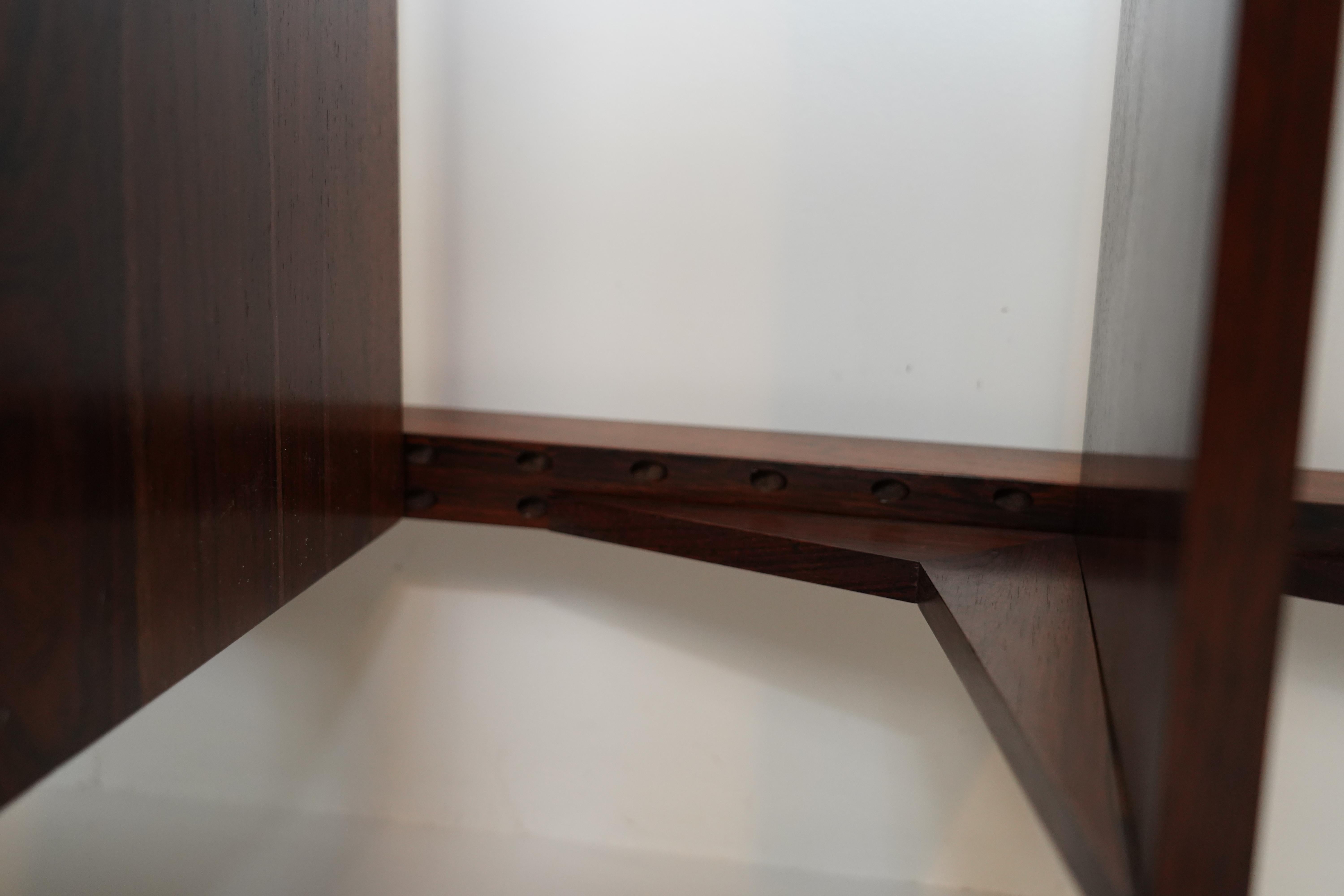 Poul Cadovius Cado Rosewood Danish Modern 2-Bay Room Divider / Wall unit 11
