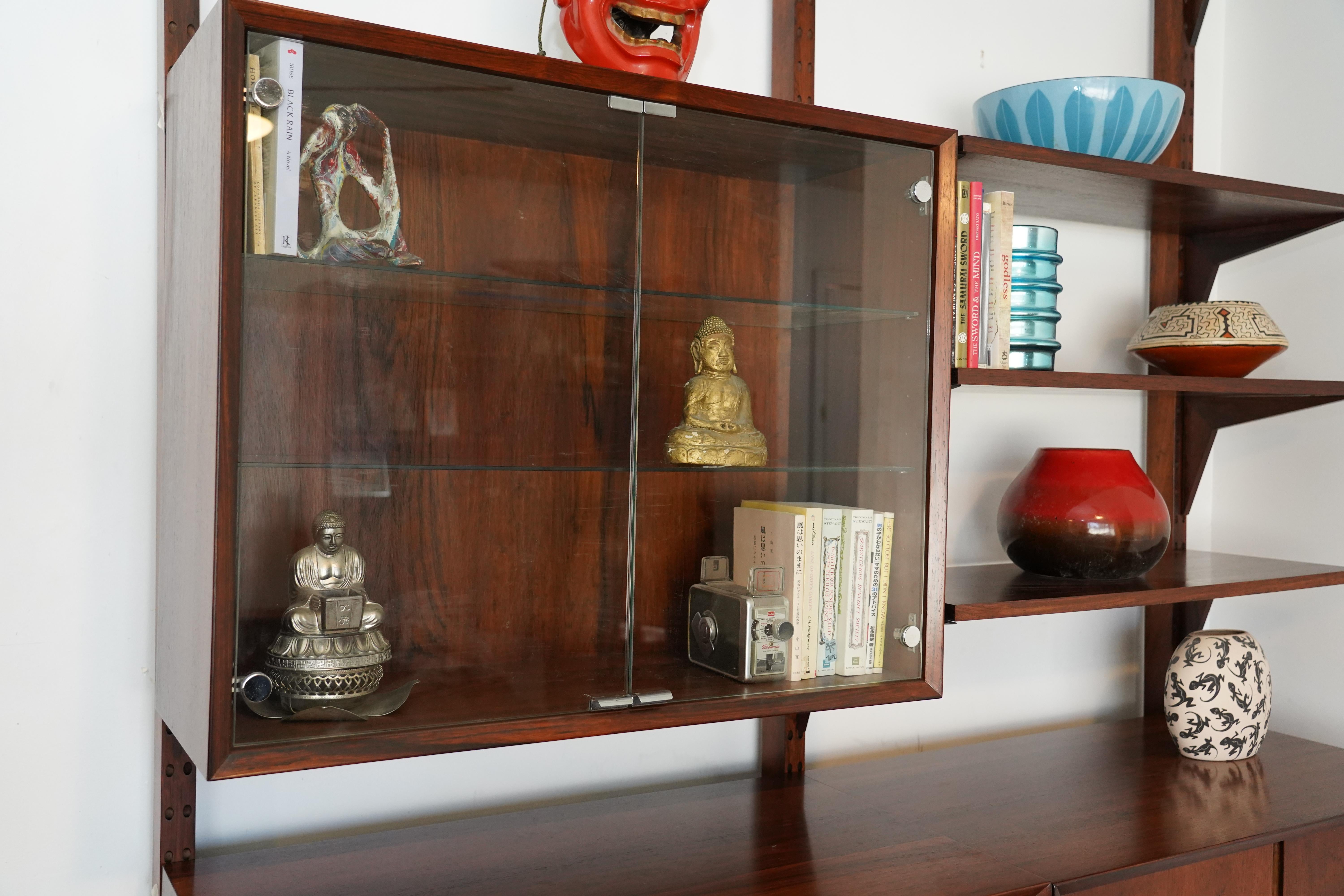 Poul Cadovius Cado Rosewood Danish Modern 2-Bay Room Divider / Wall unit 13
