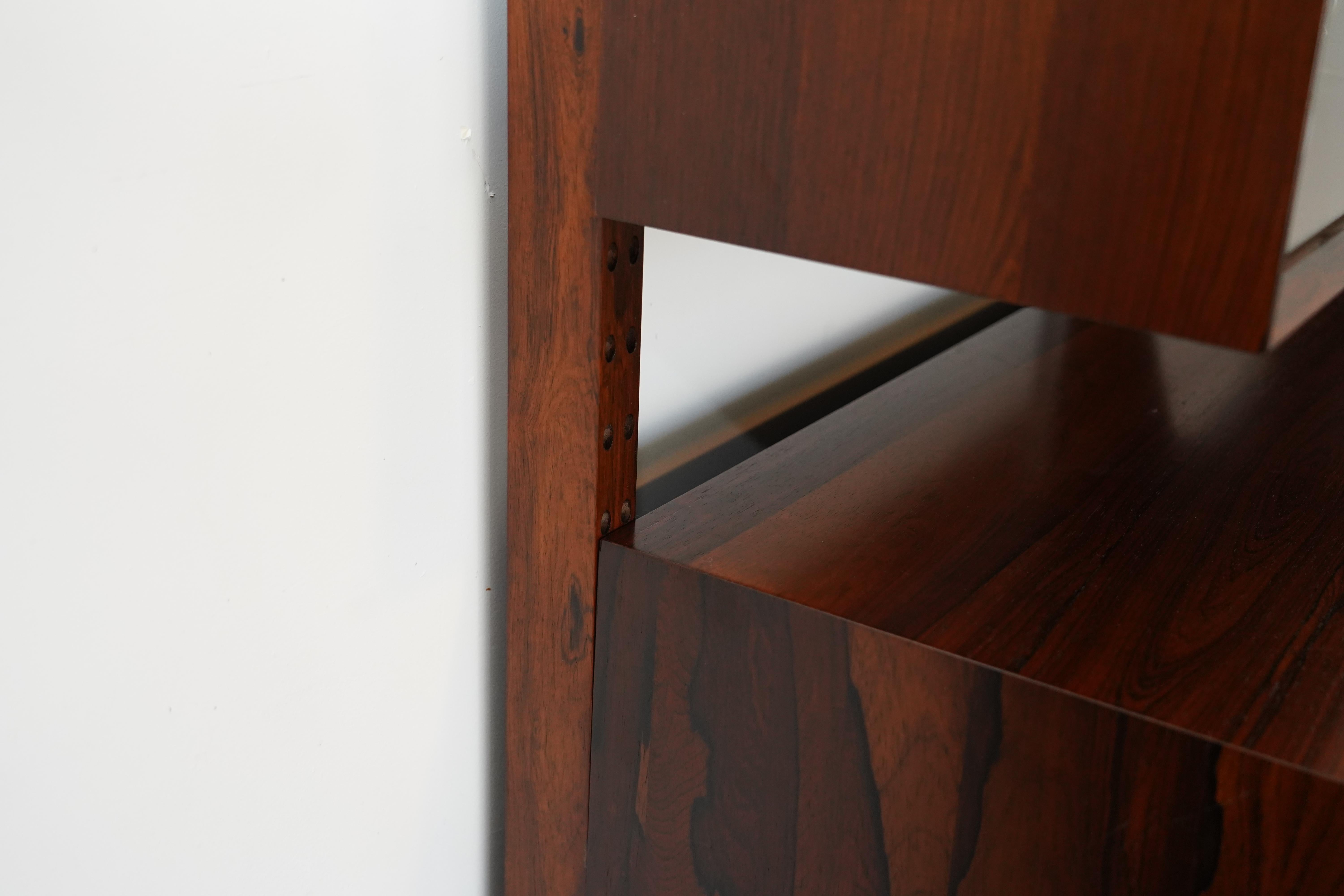 Poul Cadovius Cado Rosewood Danish Modern 2-Bay Room Divider / Wall unit 5