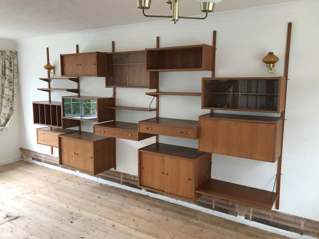 Poul Cadovius Cado Royal System Wall Unit Shelving Bookcase 1960s 1970s in Teak For Sale 3