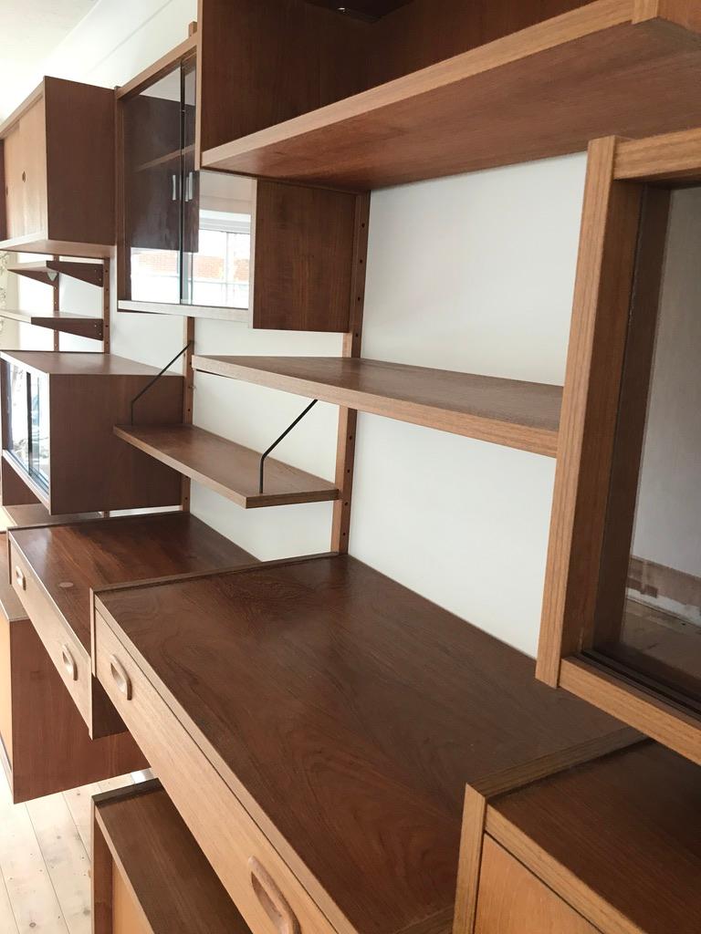 Poul Cadovius Cado Royal System Wall Unit Shelving Bookcase 1960s 1970s in Teak For Sale 4