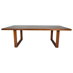 Poul Cadovius Coffee Table Teak Parquet Top, Denmark, 1970s