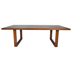 Poul Cadovius Coffee Table Teak Parquet Top, Denmark, 1970s