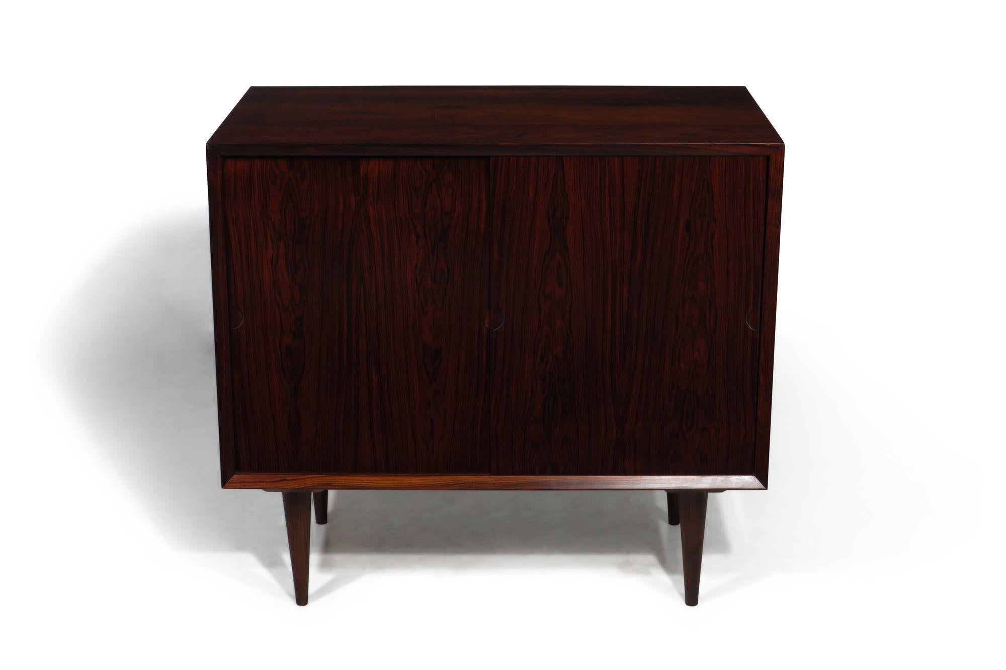 Oiled Poul Cadovius Danish Brazilian Rosewood Cabinet For Sale