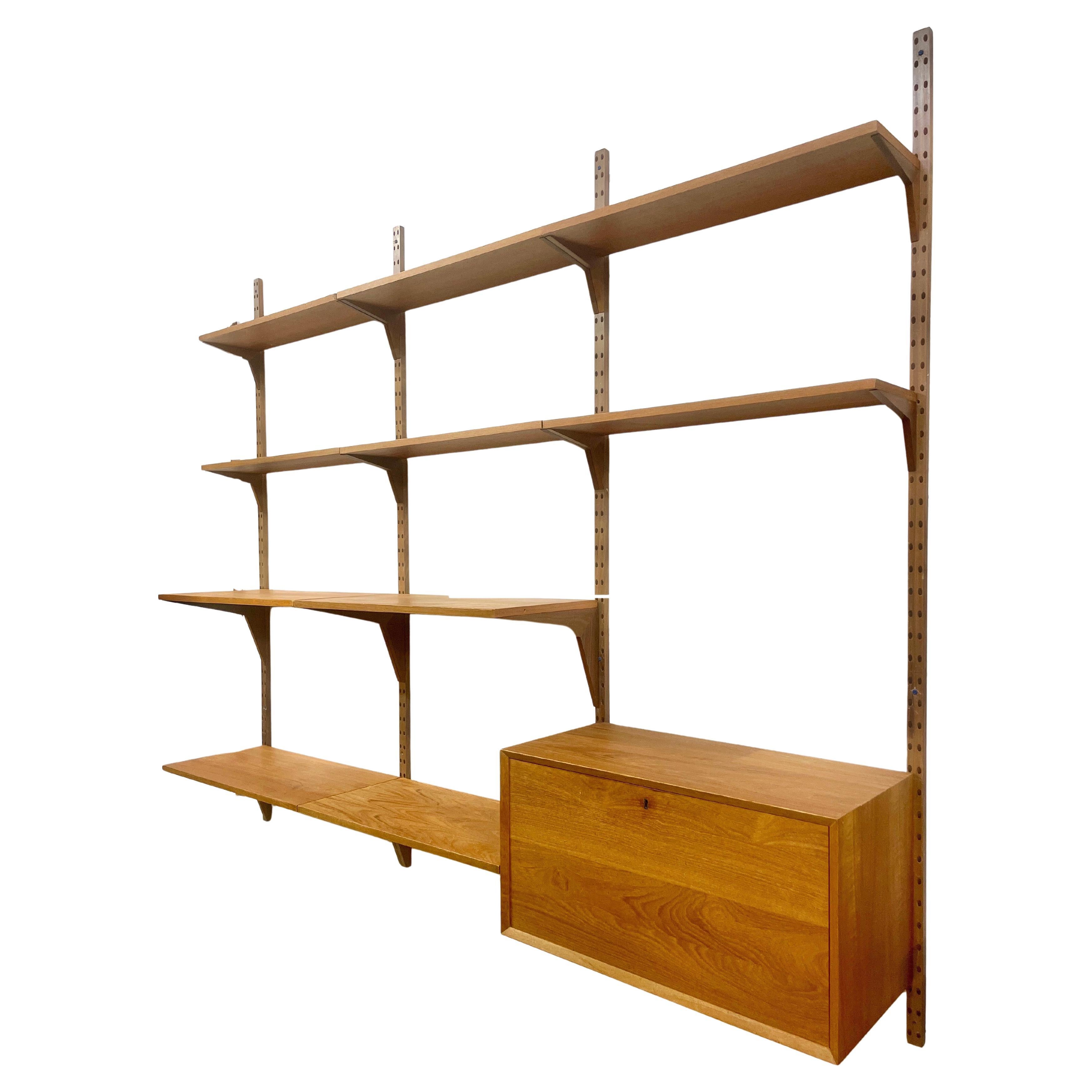 Poul Cadovius Danish Modern Teak Wall Unit For Sale