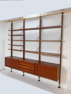 Poul Cadovius Danish Teak Royal System Freestanding Cado Wall Unit
