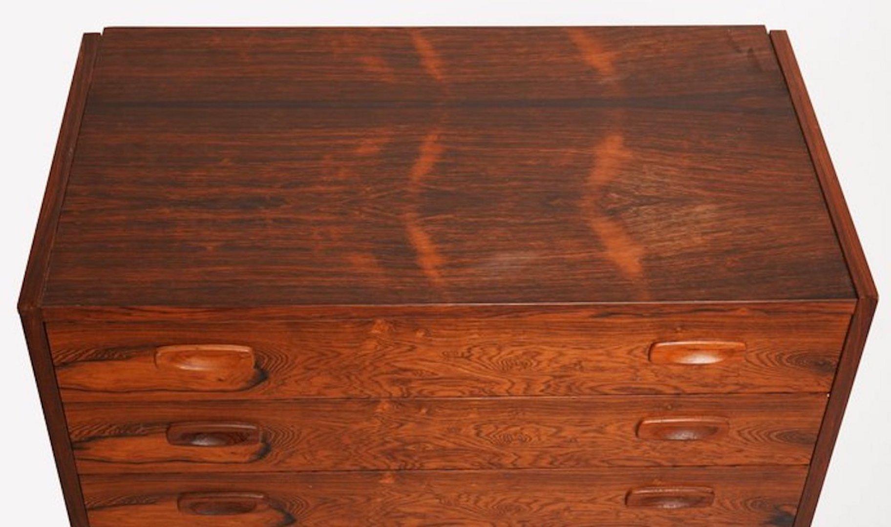 Poul Cadovius Drawers with Custom Feet In Good Condition In Long Island City, NY