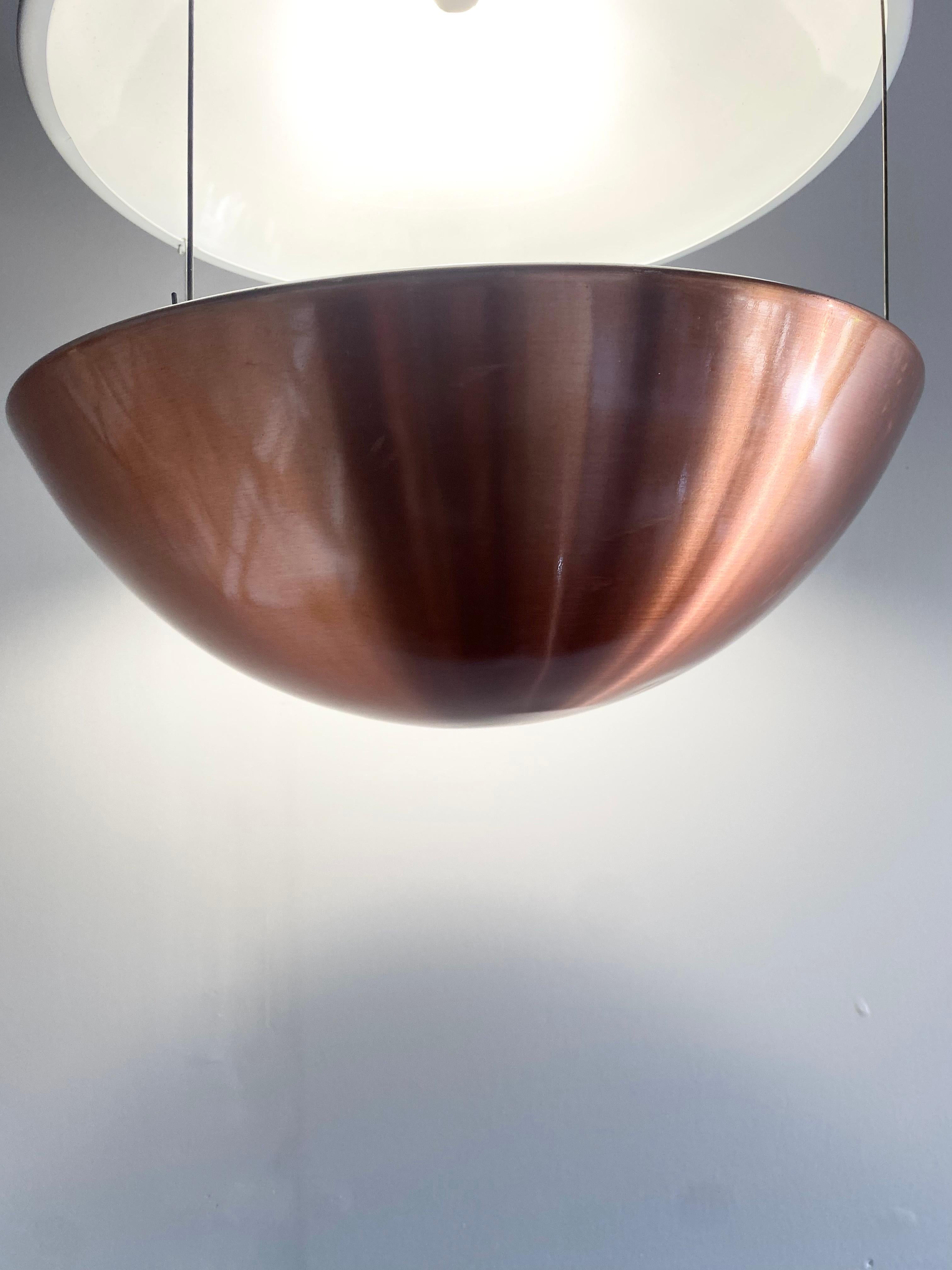 Aluminum Poul Cadovius Flowerpot Pendant - Rs50 in Brushed Copper