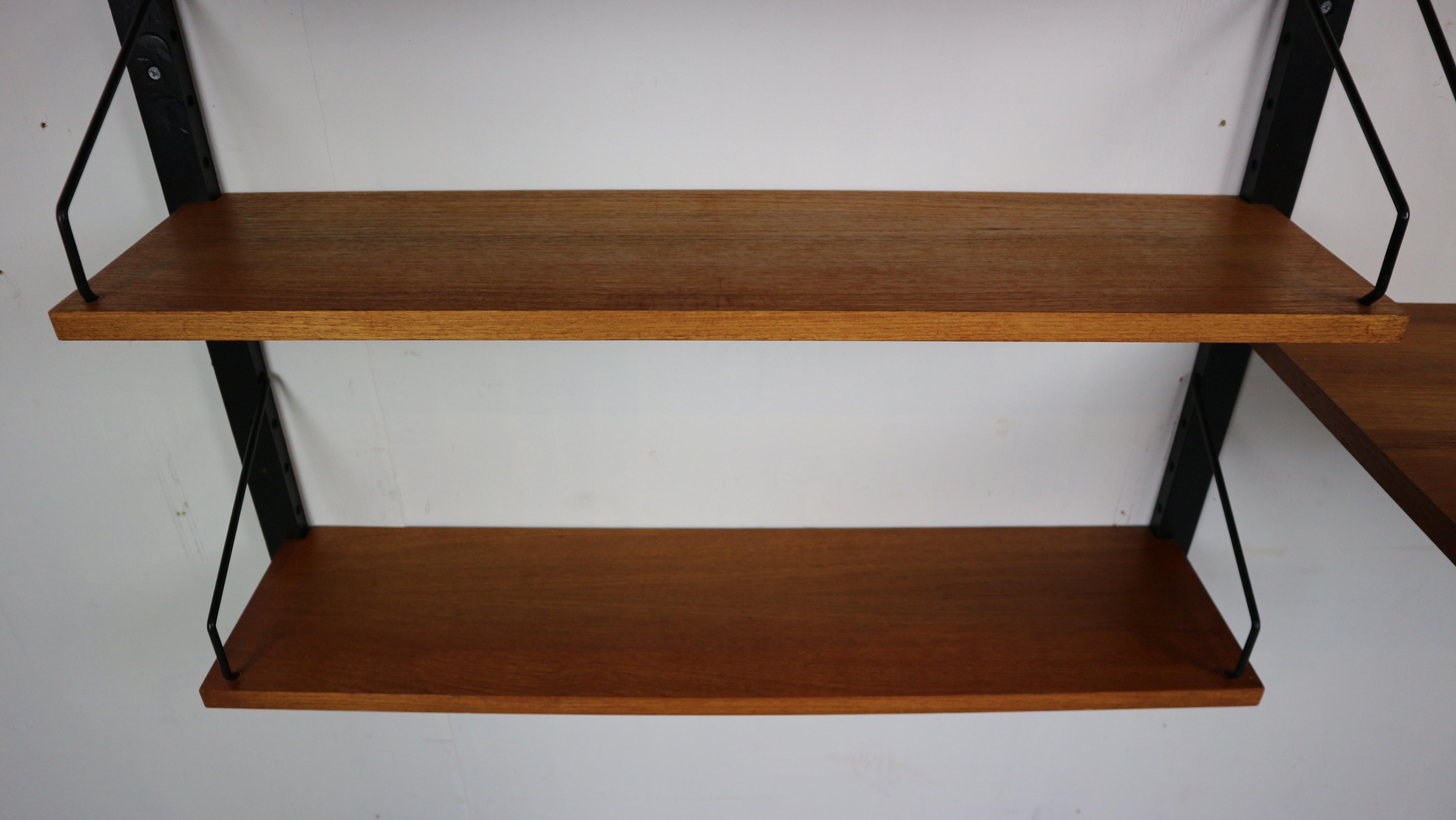 Poul Cadovius for Cado Danish Modern Teak Wall Unit Shelving, 1960 3