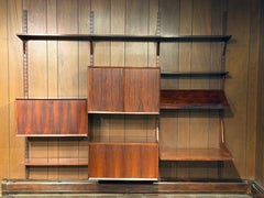 Poul Cadovius for Cado Rosewood 3 Bay Danish Modern Shelving Unit