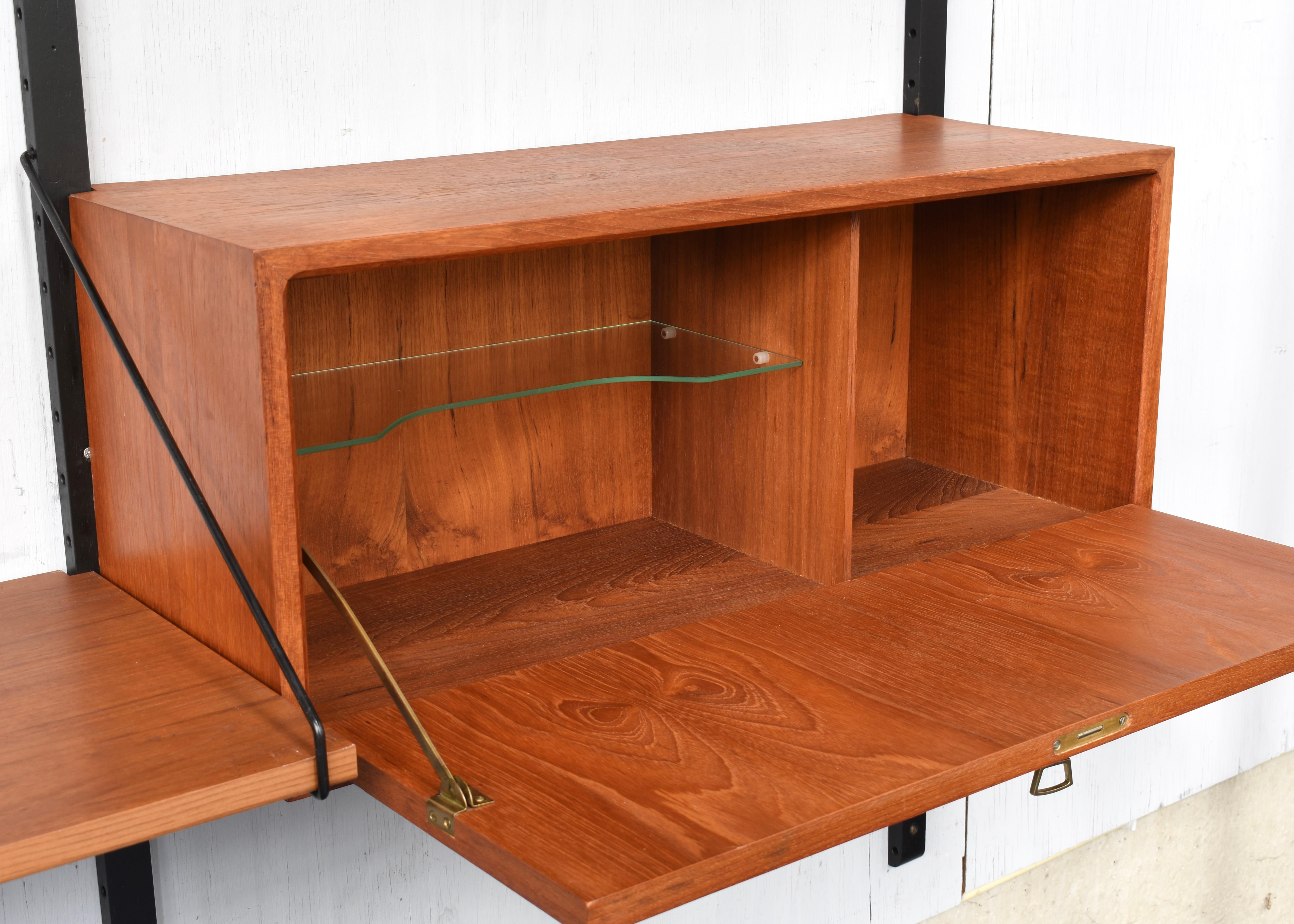 Poul Cadovius for Cado Wall Unit in Teak, Denmark, circa 1950 5