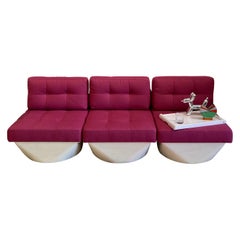 Poul Cadovius for France and Sons Revolt Modular Chairs on Fiberglass Base