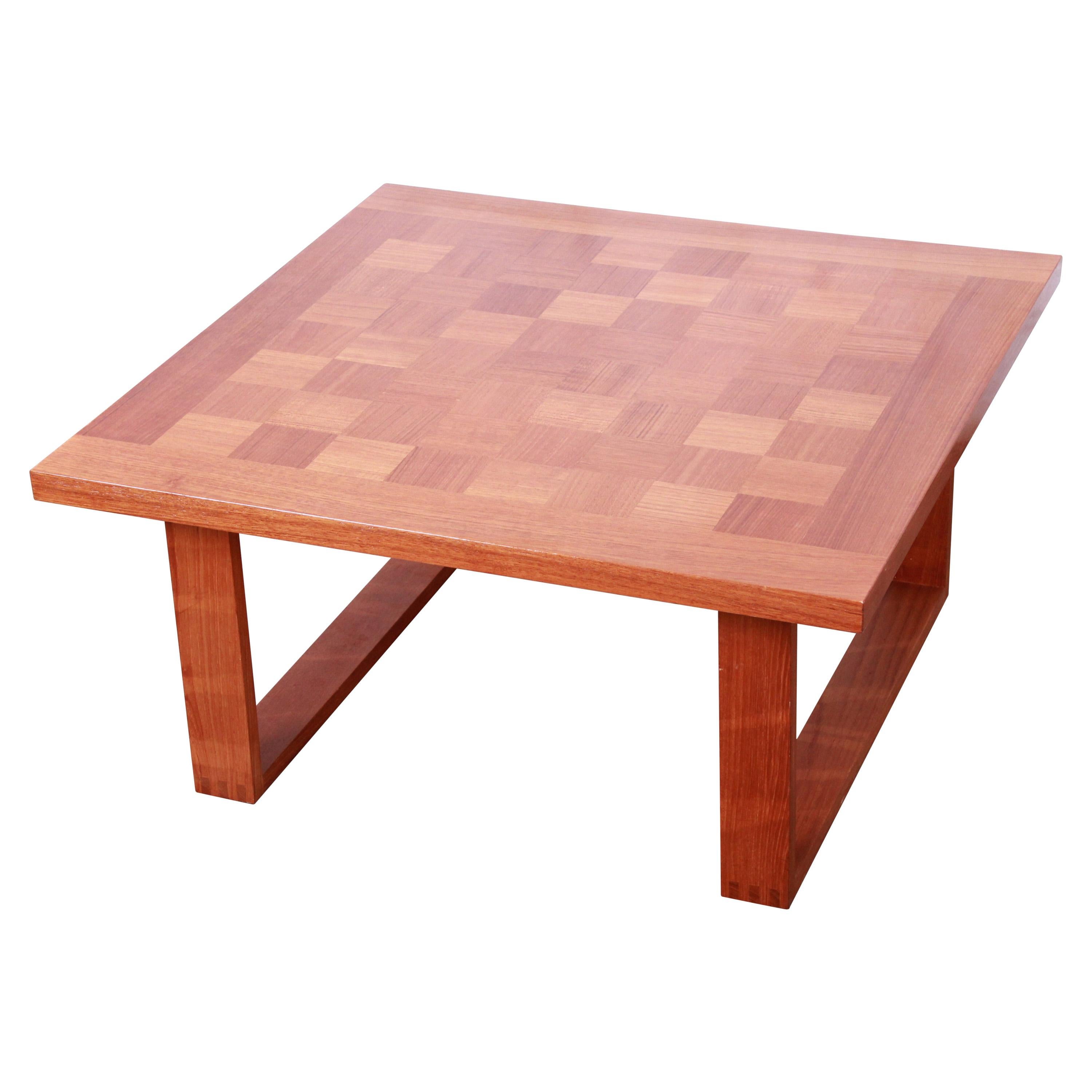 Poul Cadovius for France & Sons Danish Modern Teak Checkerboard Coffee Table