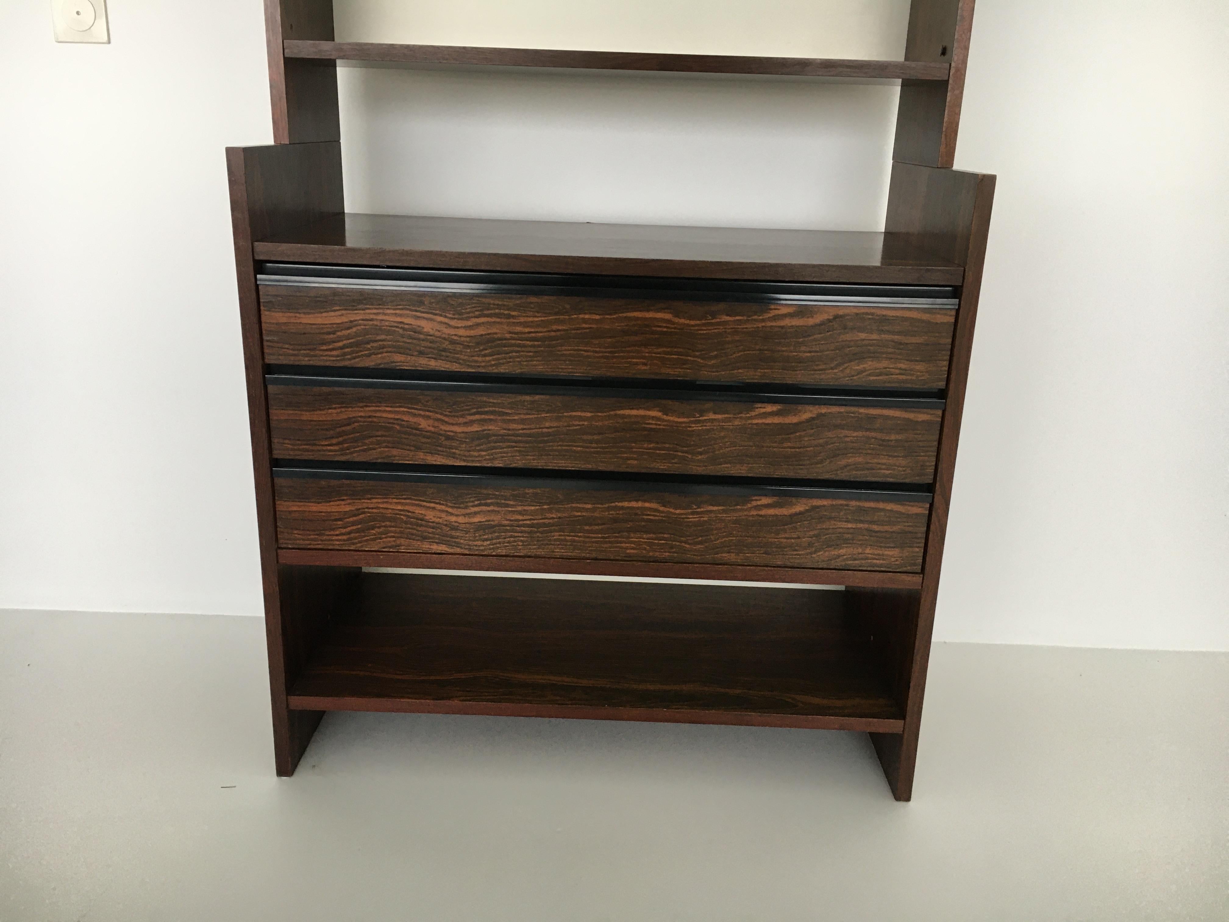 Poul Cadovius for klm rosewood cabinet, 1970’s For Sale 9