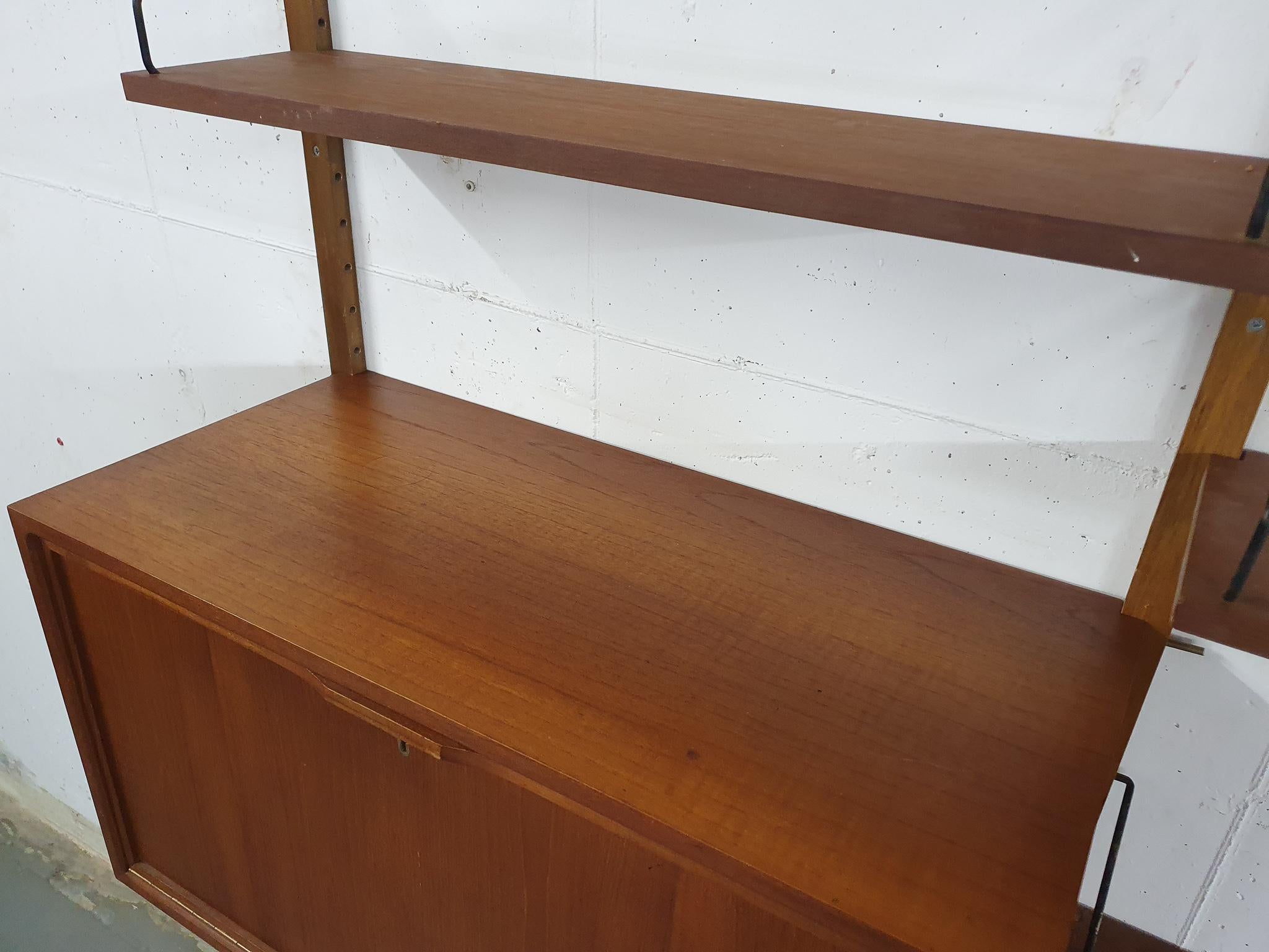 Poul Cadovius for Royal system teak wooden wall unit, Denmark 1950's 10