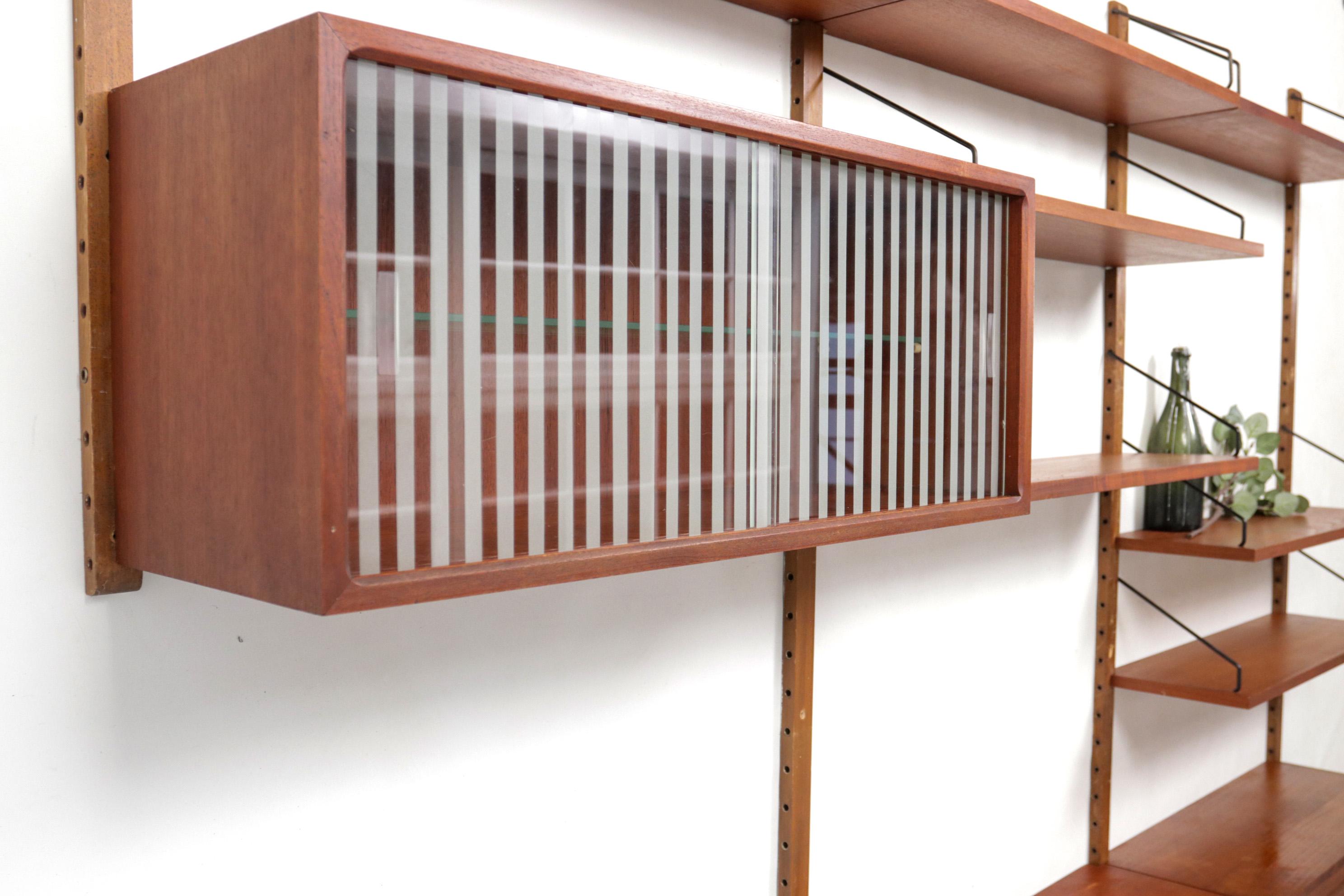 Poul Cadovius for Royal System Wall System in Teak, Denmark, 1950's 2