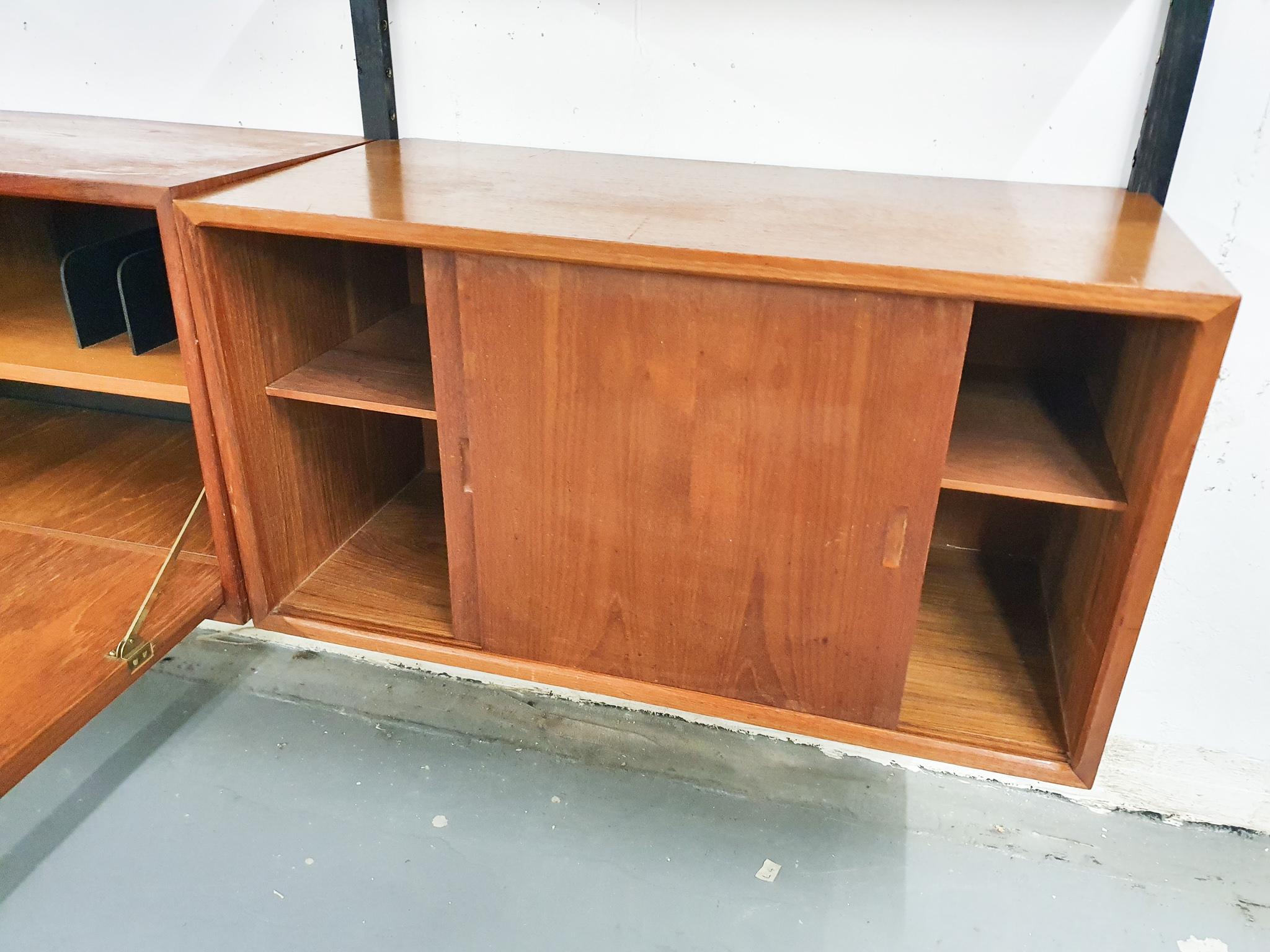 Poul Cadovius for Royal System Wall Unit in Teak, Denmark 1950's 12