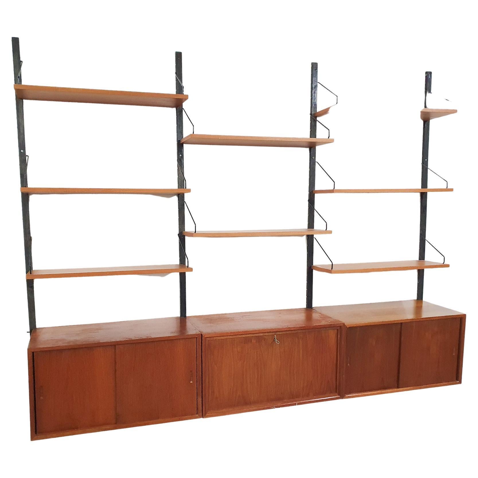 Poul Cadovius for Royal System Wall Unit in Teak, Denmark 1950's