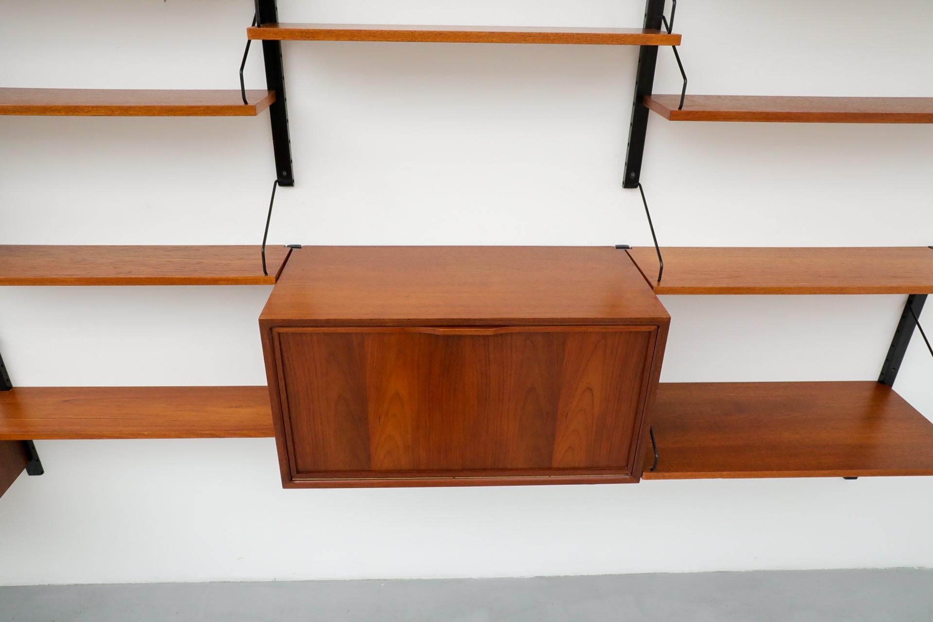 Poul Cadovius Four Section Shelving System for Royal System in Teak 4