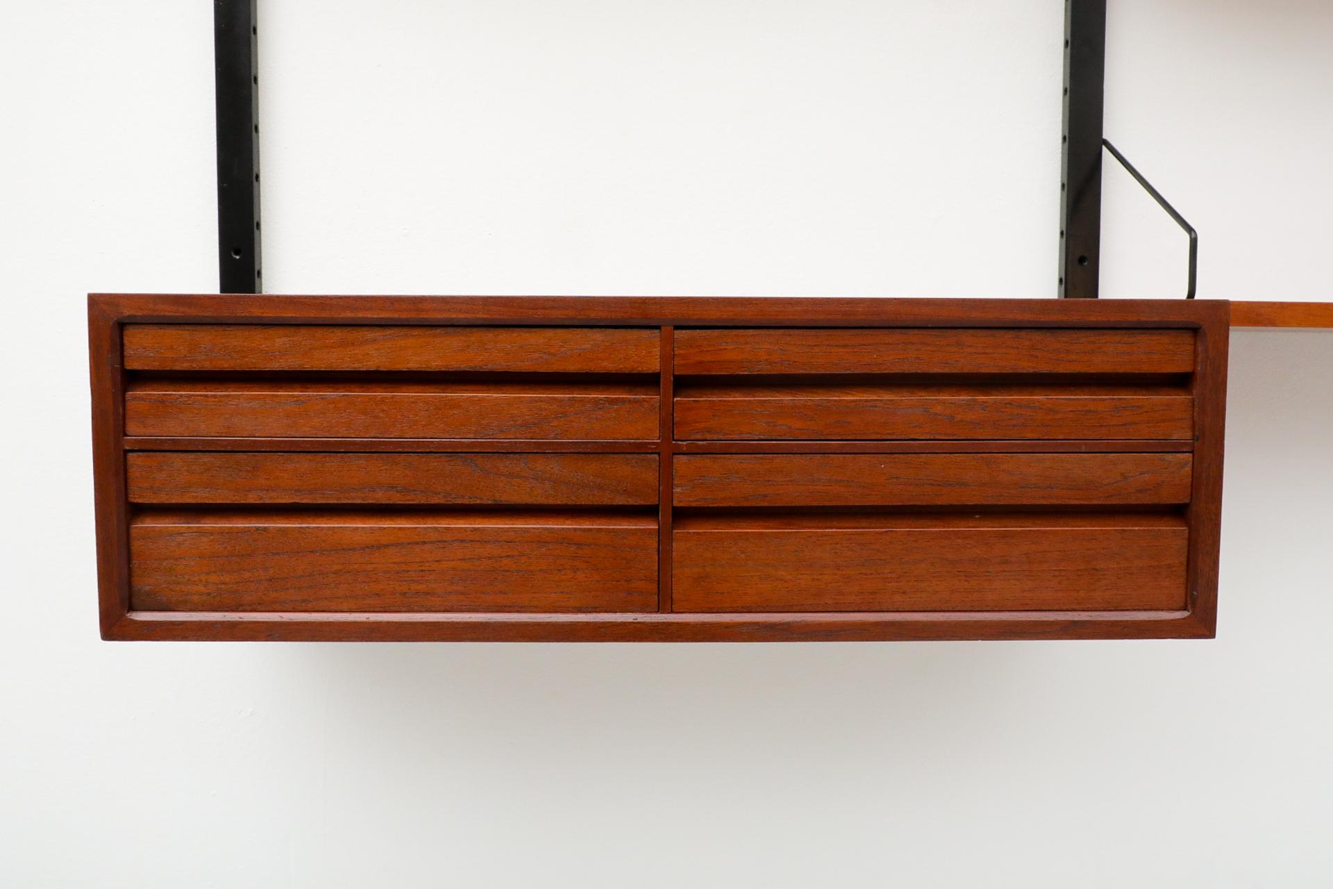 Poul Cadovius Four Section Shelving System for Royal System in Teak 1