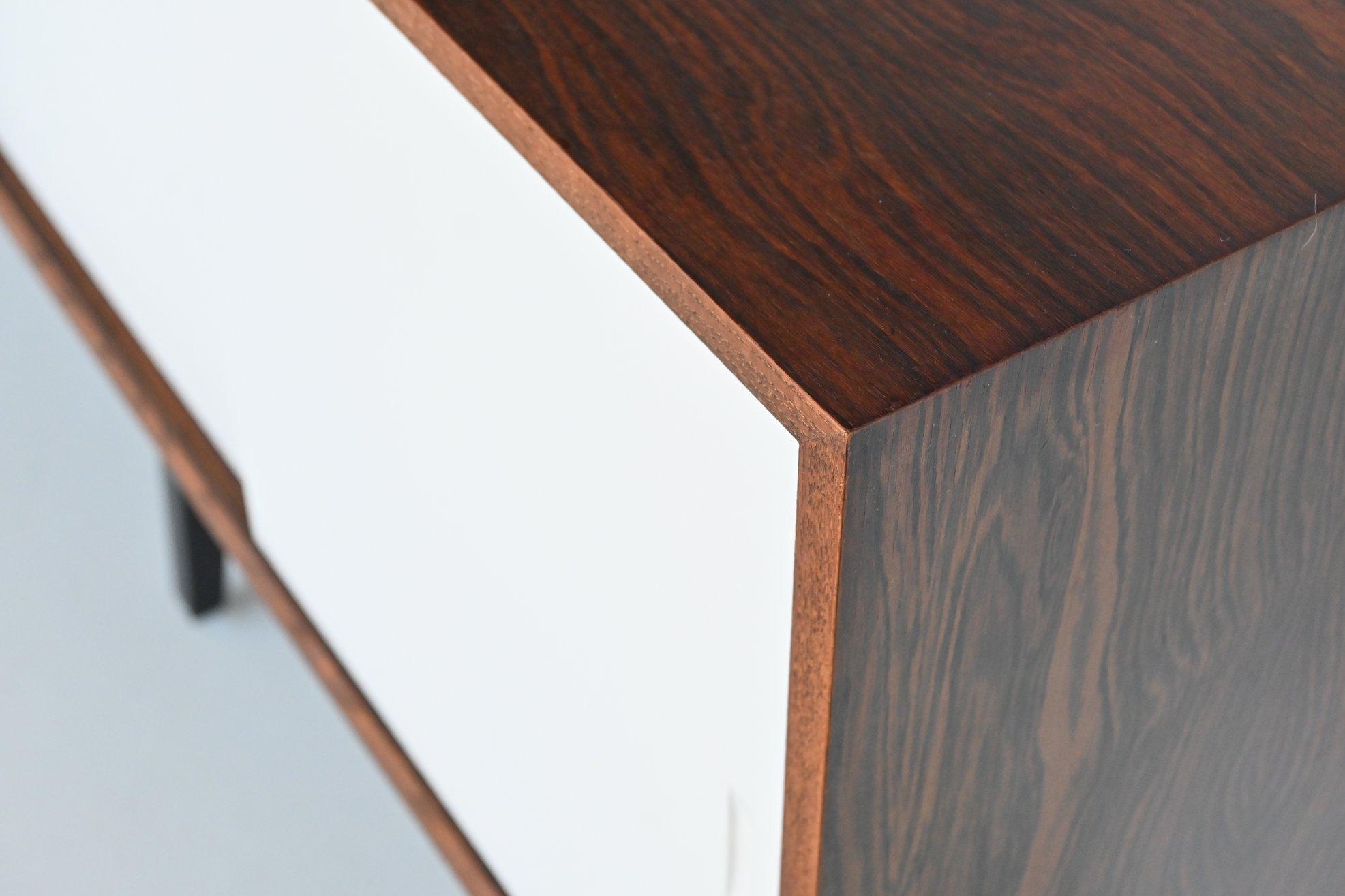 Poul Cadovius free standing wall unit in rosewood Royal System Denmark 1960 7