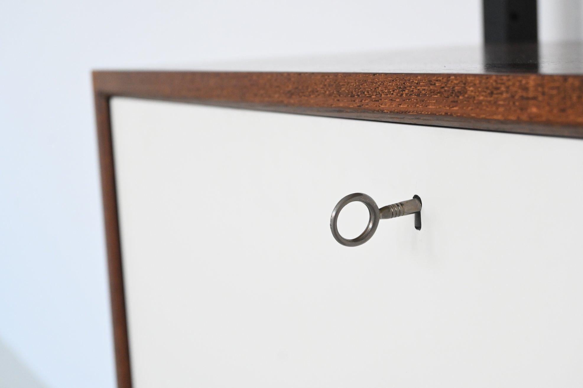 Poul Cadovius free standing wall unit in rosewood Royal System Denmark 1960 9