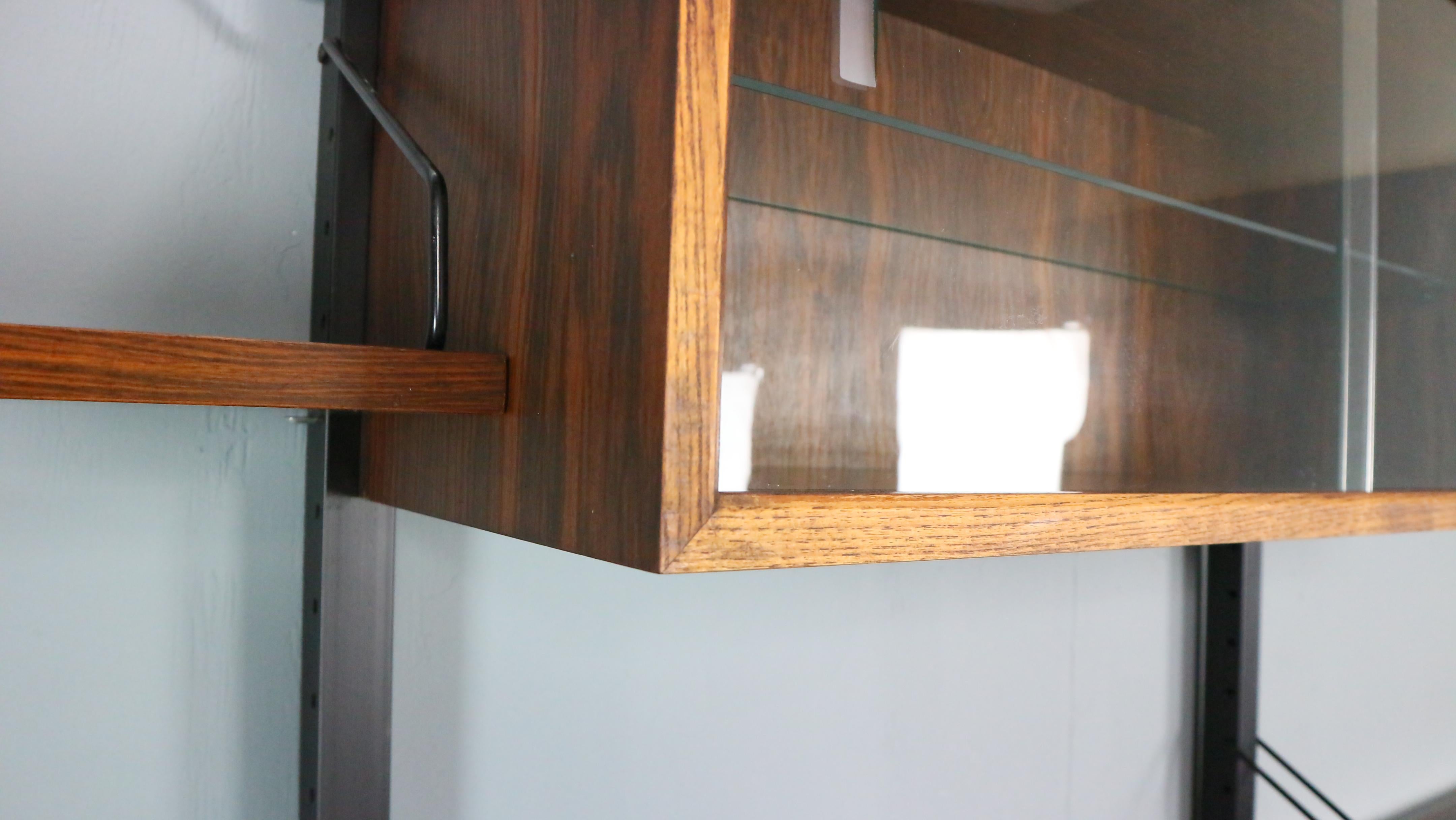 Poul Cadovius Freestanding Modular Wall Unit System for Royal System, 1960s 9
