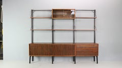 Poul Cadovius Freestanding Modular Wall Unit System for Royal System, 1960s