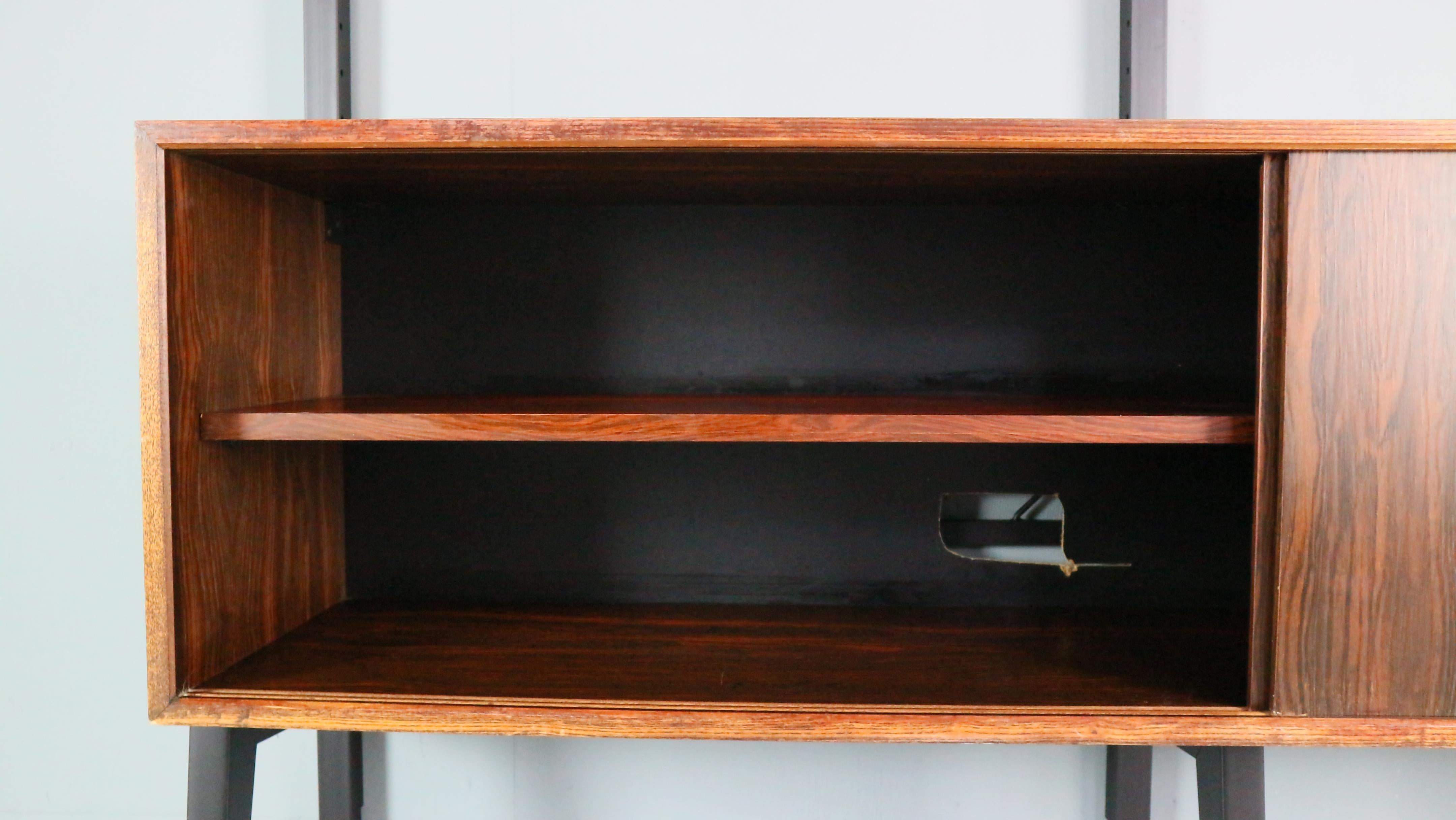 Poul Cadovius Freestanding Modular Wall Unit System for Royal System, 1960s 13