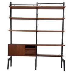 Freistehendes modulares Wandschranksystem von Poul Cadovius für Royal System, 1960er Jahre