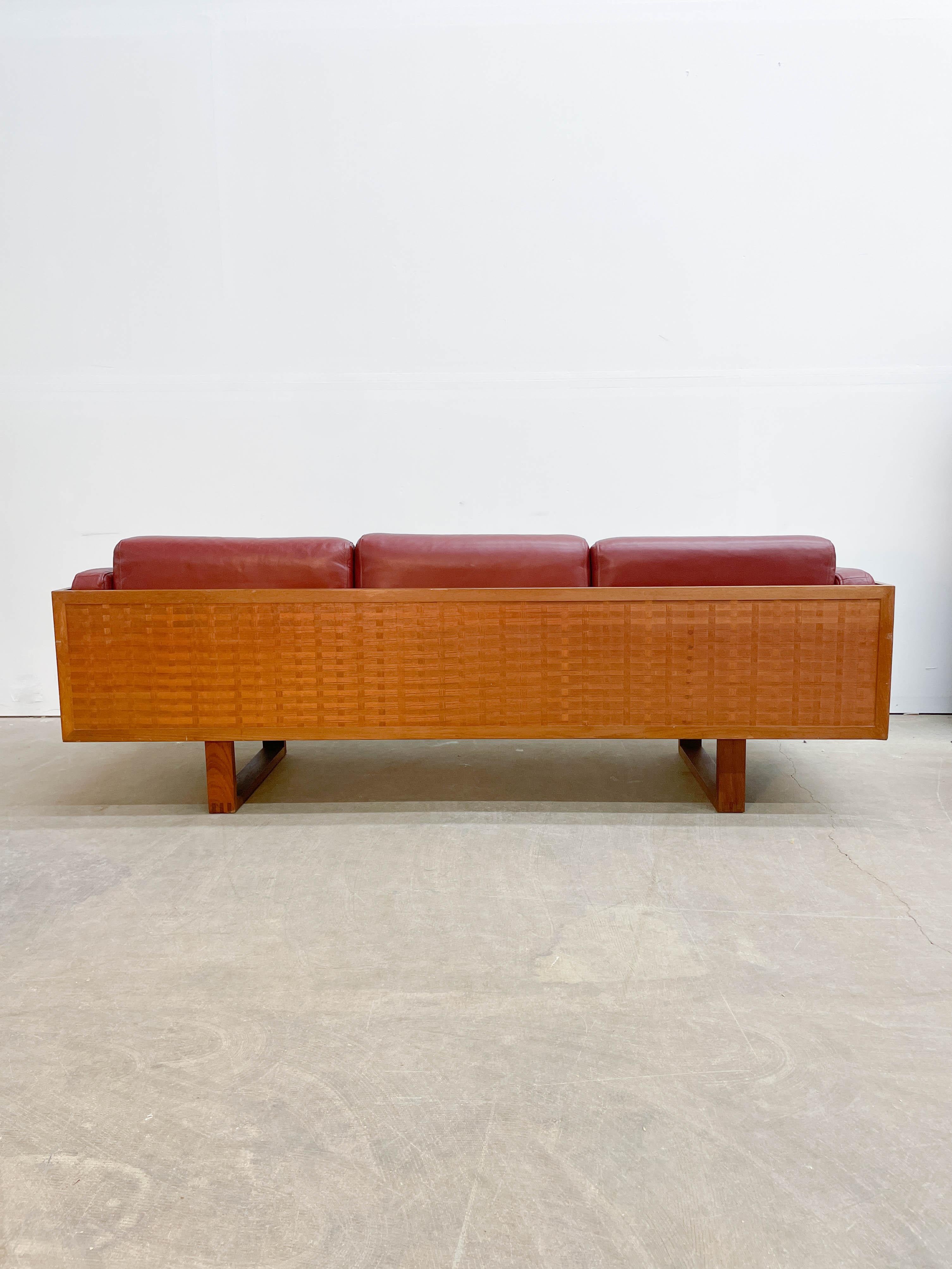 Poul Cadovius Governor Sofa in Teak and Leather 6