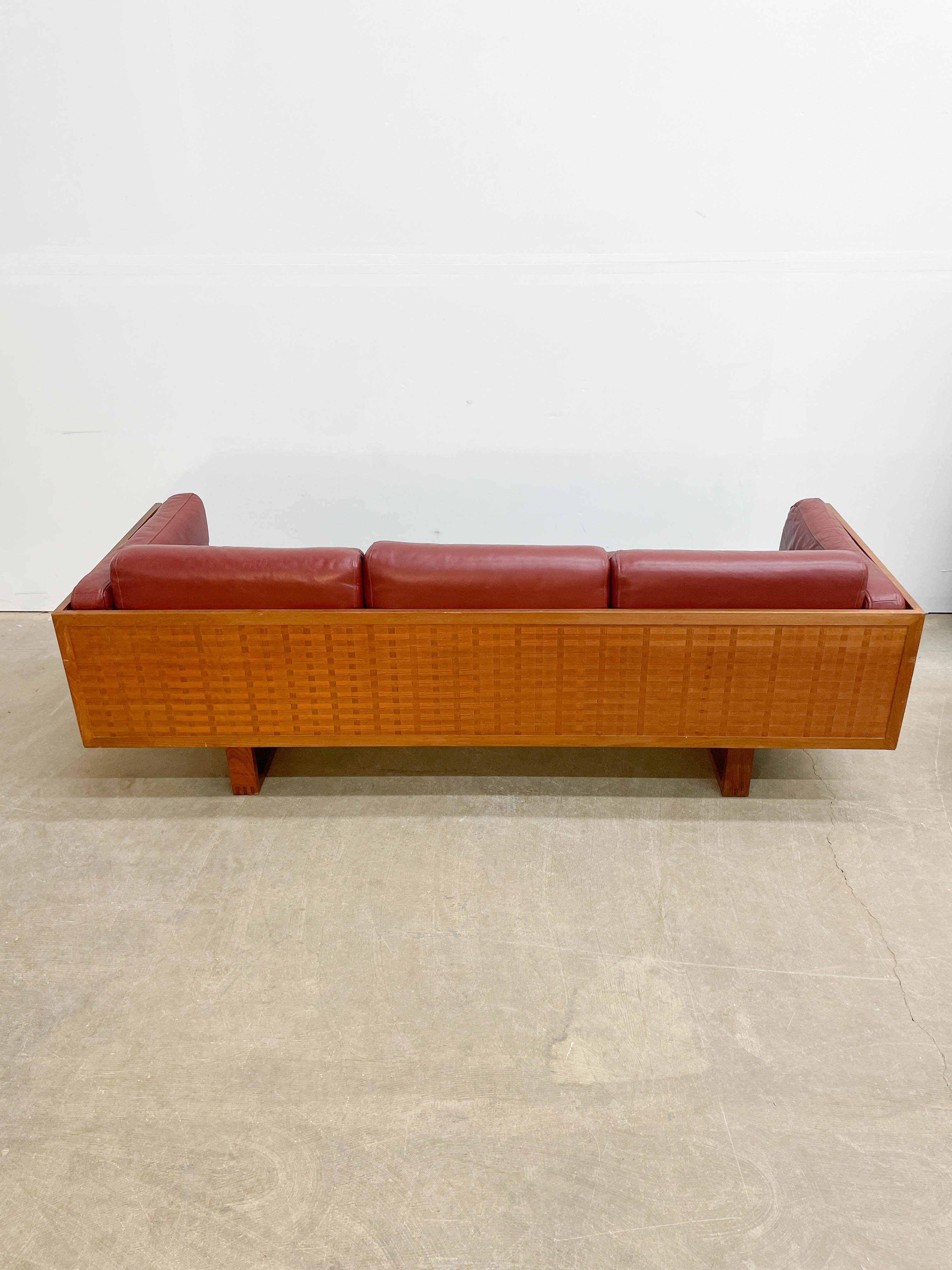 Poul Cadovius Governor Sofa in Teak and Leather 7