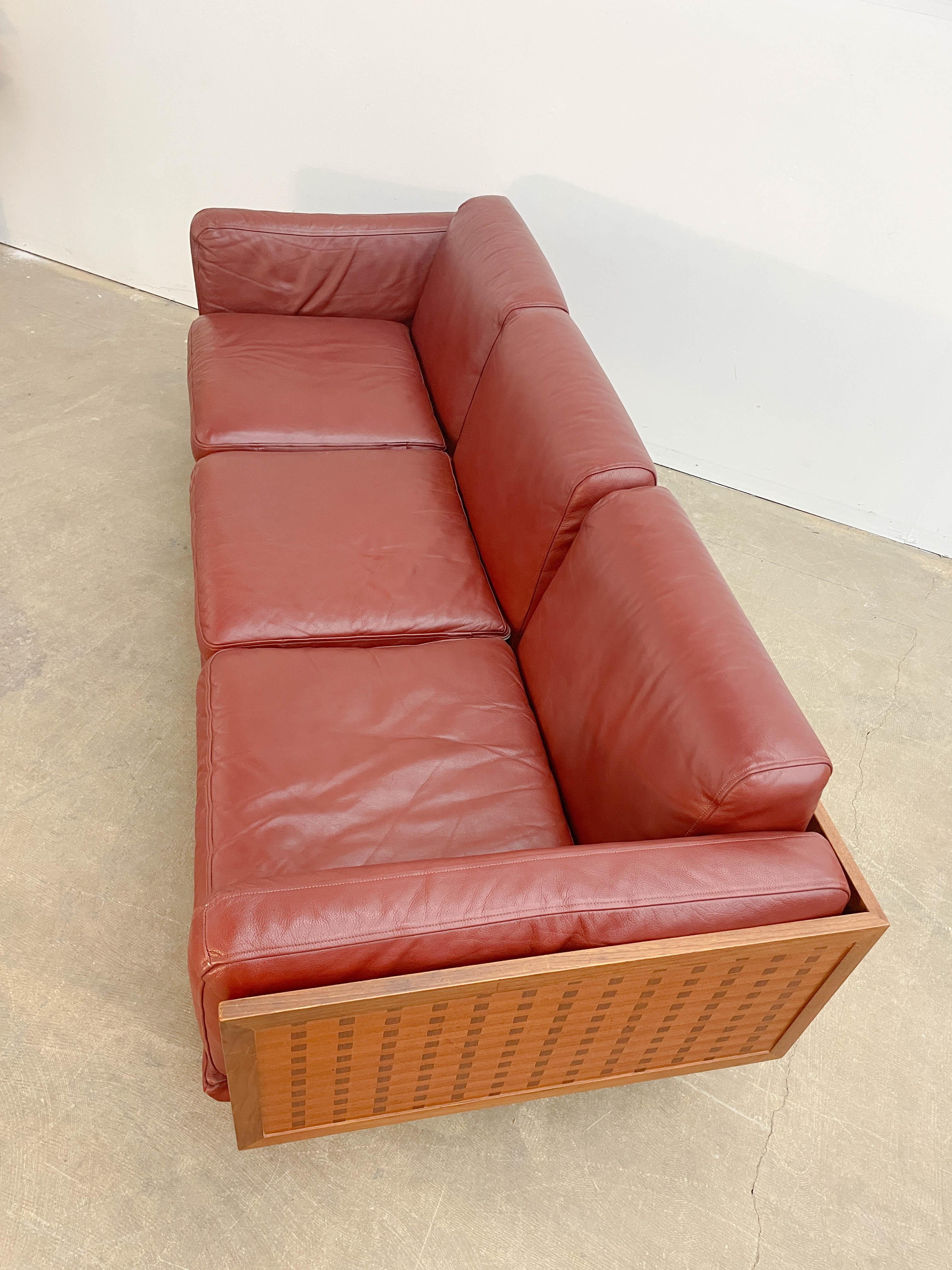 Poul Cadovius Governor Sofa in Teak and Leather 1