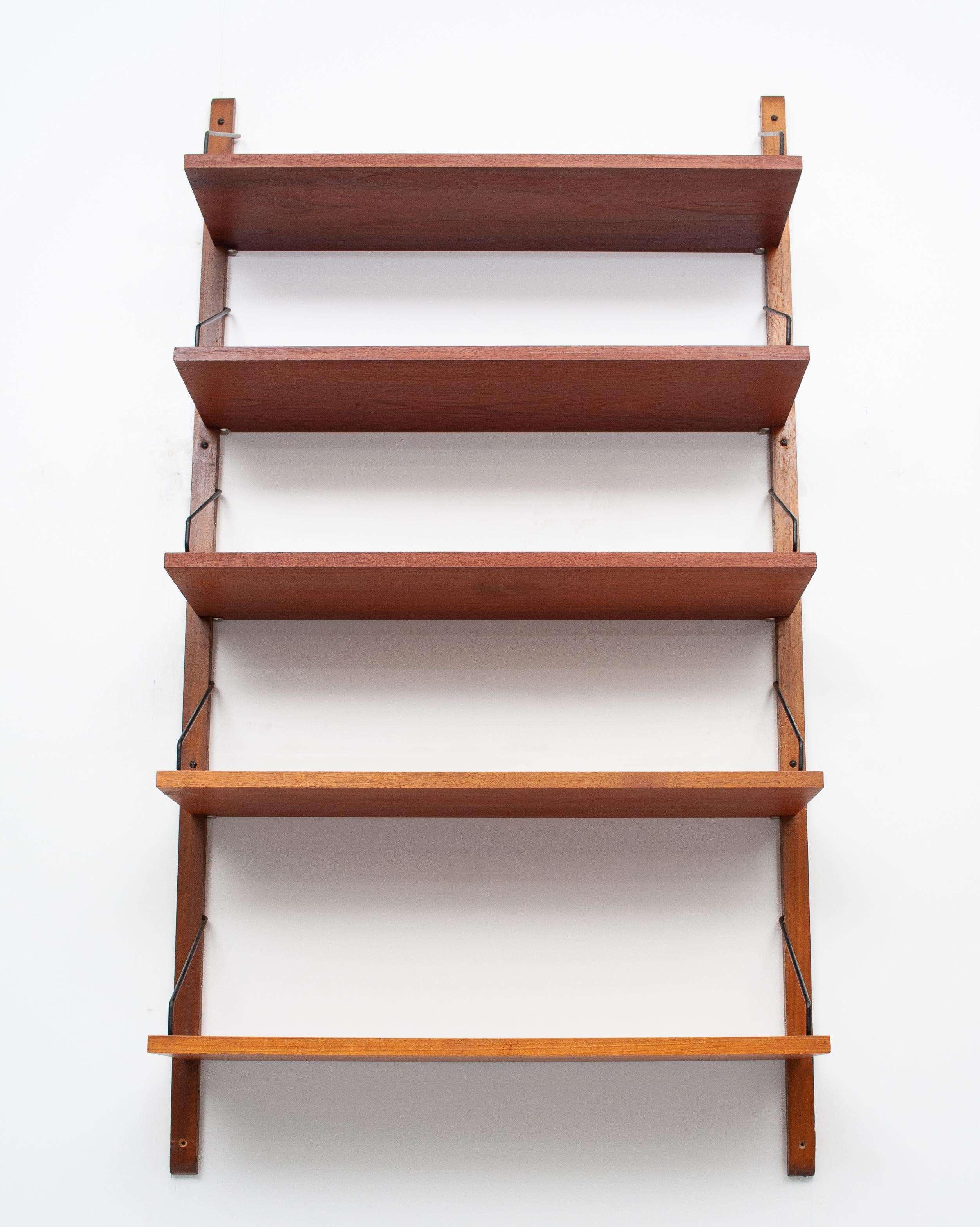 Teak Poul Cadovius Hanging Bookcase Cado Model Royal, Denmark