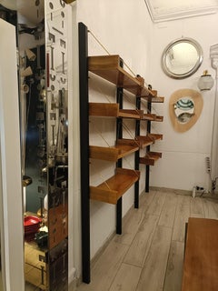 Poul Cadovius Libreria "Royal System" in Legno e Ottone, Danimarca 1960s