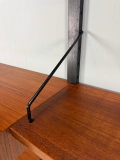 Poul Cadovius Mid- Century Modern Modular Teak Wall Unit Shelving for Cado, 1960