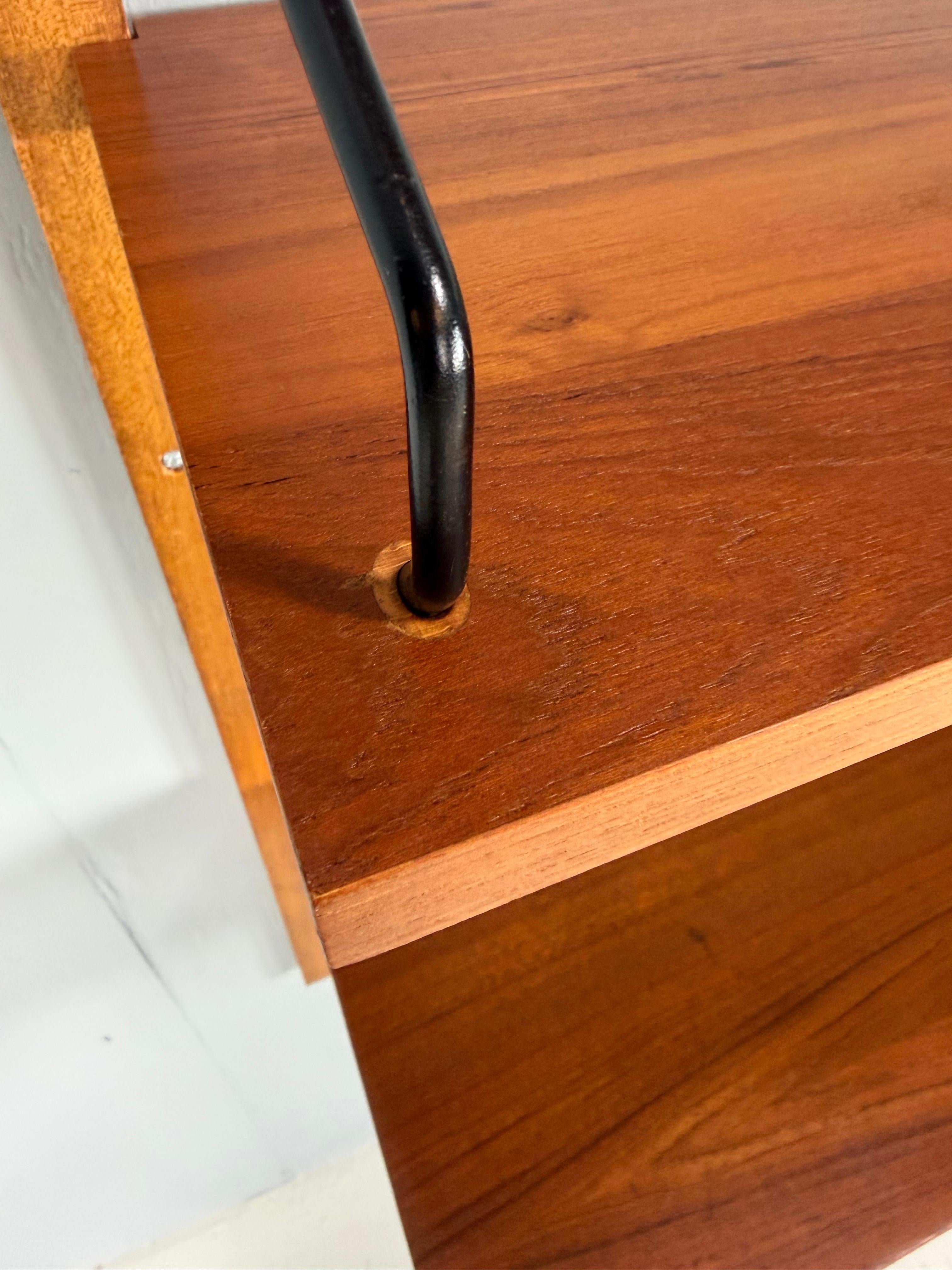 Modularer Teakholz-Wandregal von Poul Cadovius für Cado, Mid-Century Modern, 1960 im Zustand „Gut“ im Angebot in The Hague, NL