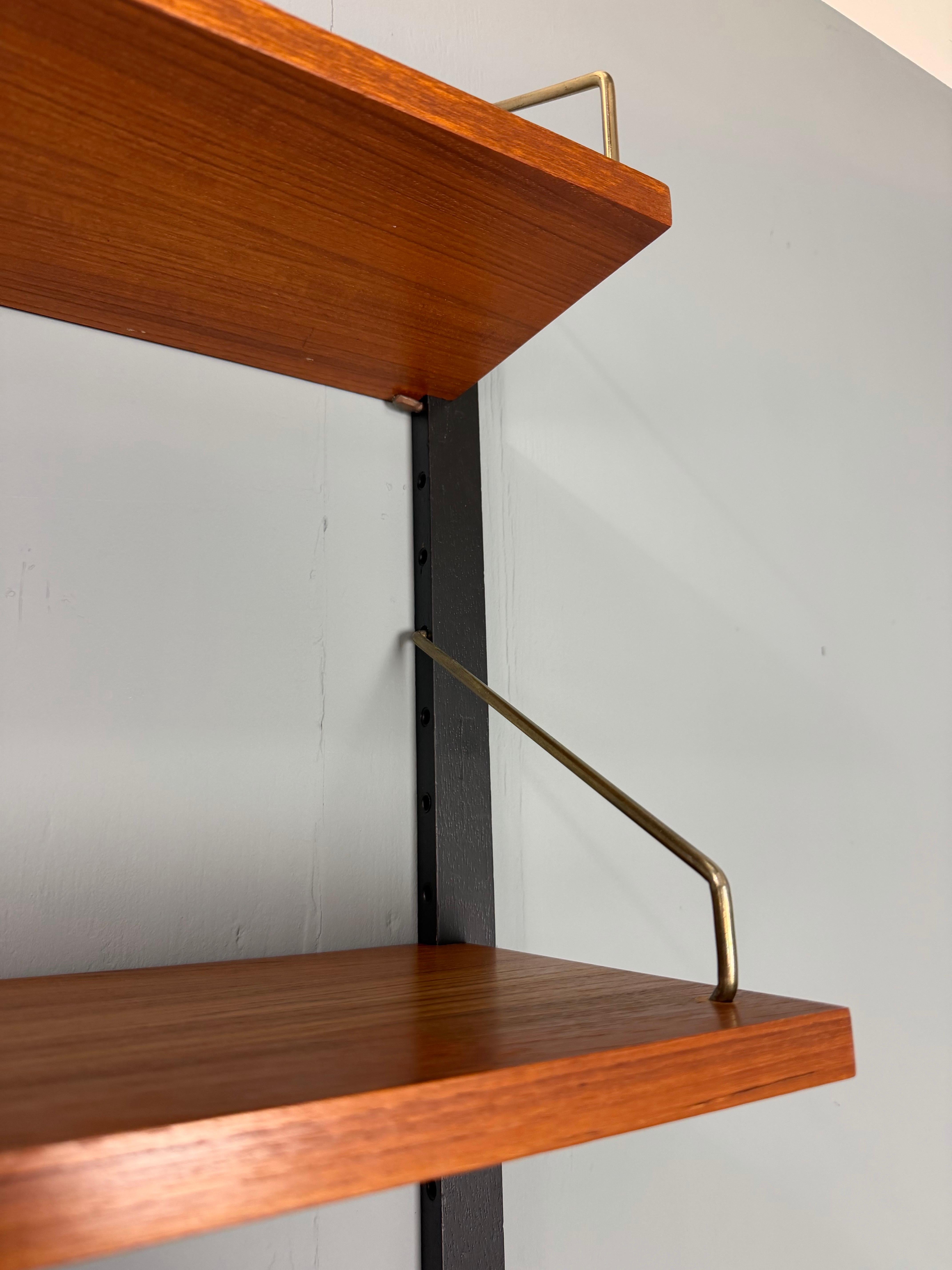 Modularer Teakholz-Wandregal von Poul Cadovius für Cado, Mid-Century Modern, 1960 im Angebot 2