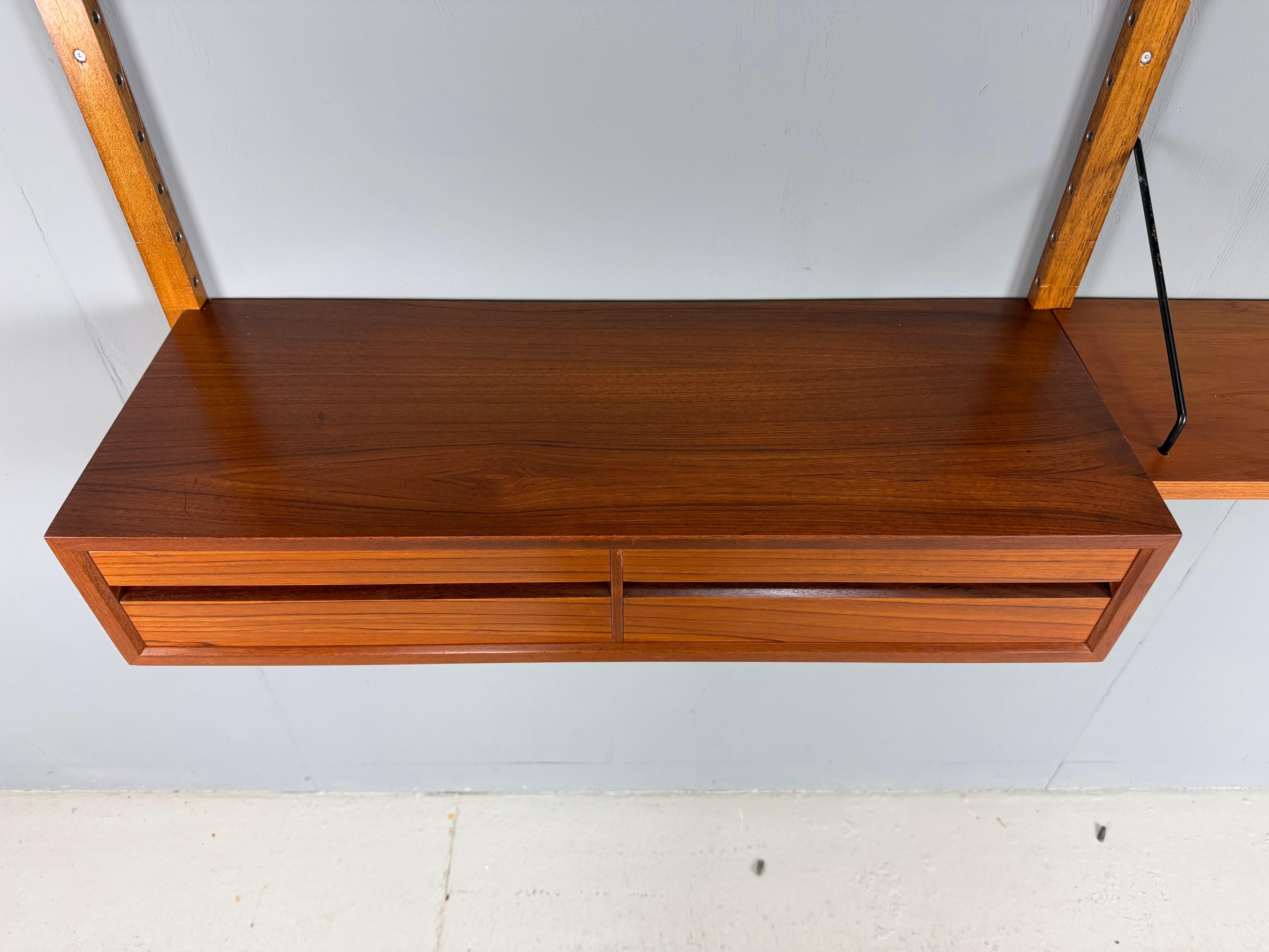 Modularer Teakholz-Wandregal von Poul Cadovius für Cado, Mid-Century Modern, 1960 im Angebot 3