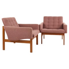 Poul Cadovius Mid Century Teak Lounge Chairs, a Pair