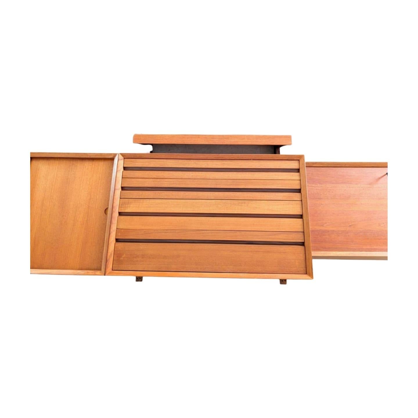 Poul Cadovius Midcentury Bücher- Wandregal Royal Systeme Cado In Good Condition For Sale In Berlin, DE