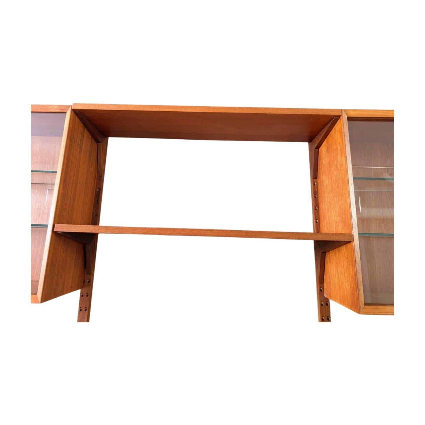 Poul Cadovius Midcentury Bücher- Wandregal Royal Systeme Cado For Sale 2