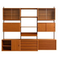 Poul Cadovius Midcentury Bücher- Wandregal Royal Systeme Cado