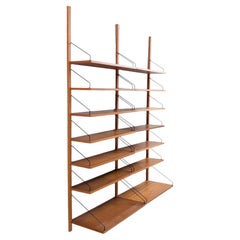 Poul Cadovius Midcentury Bücher- Wandregal Royal Systeme Cado4