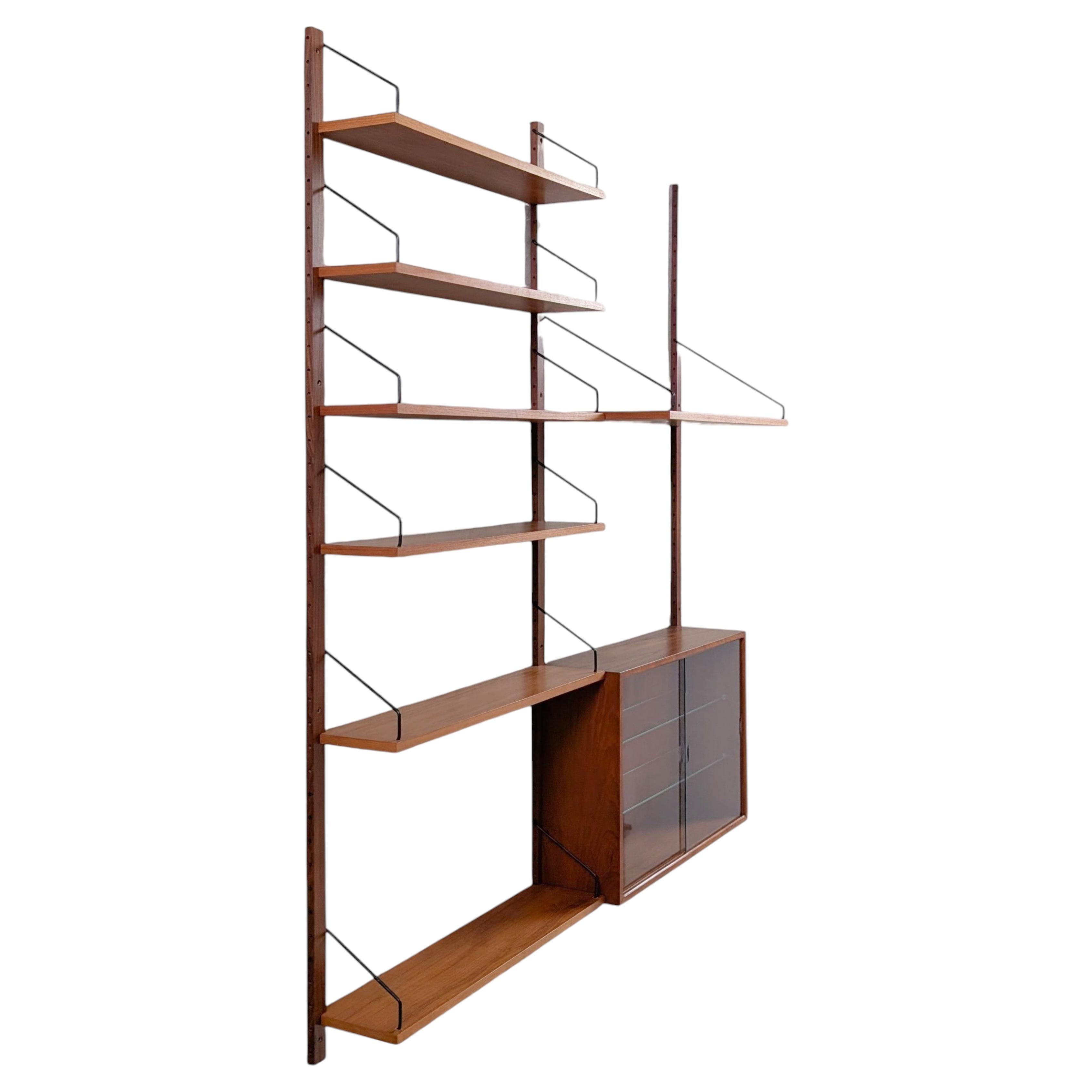 Poul Cadovius Midcentury Bücher- Wandregal Royal Systeme Cado5 For Sale