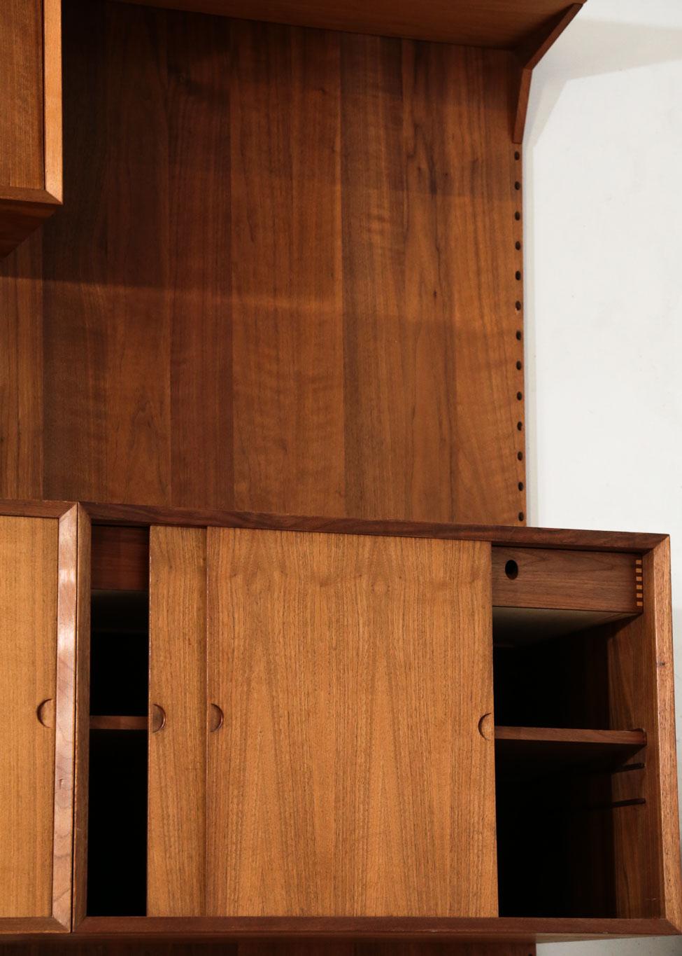 Poul Cadovius Midcentury Storage Wall Unit Bookcase and Desk 2