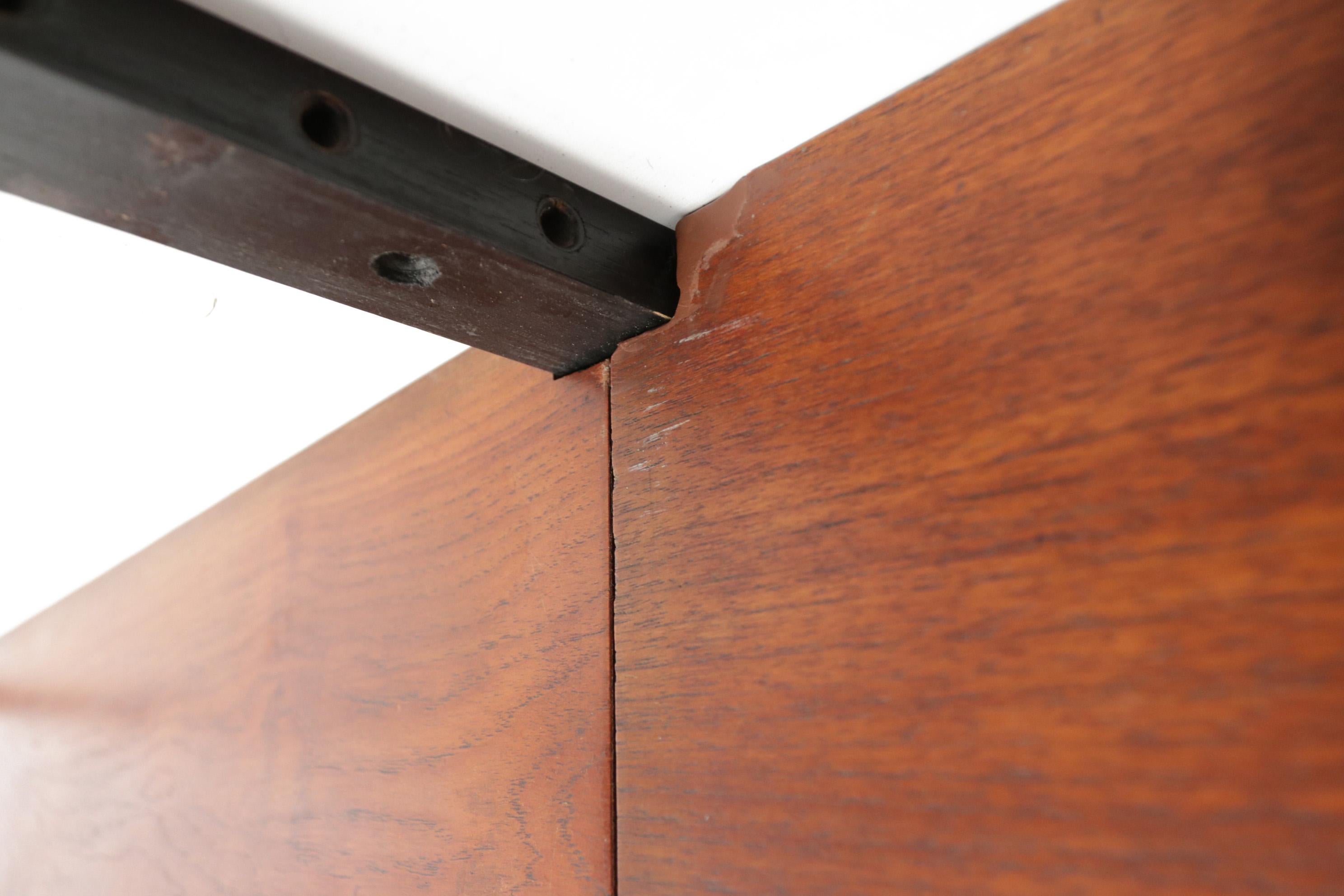 Poul Cadovius Modular Floating Wall System in Teak, Denmark, 1950's 6