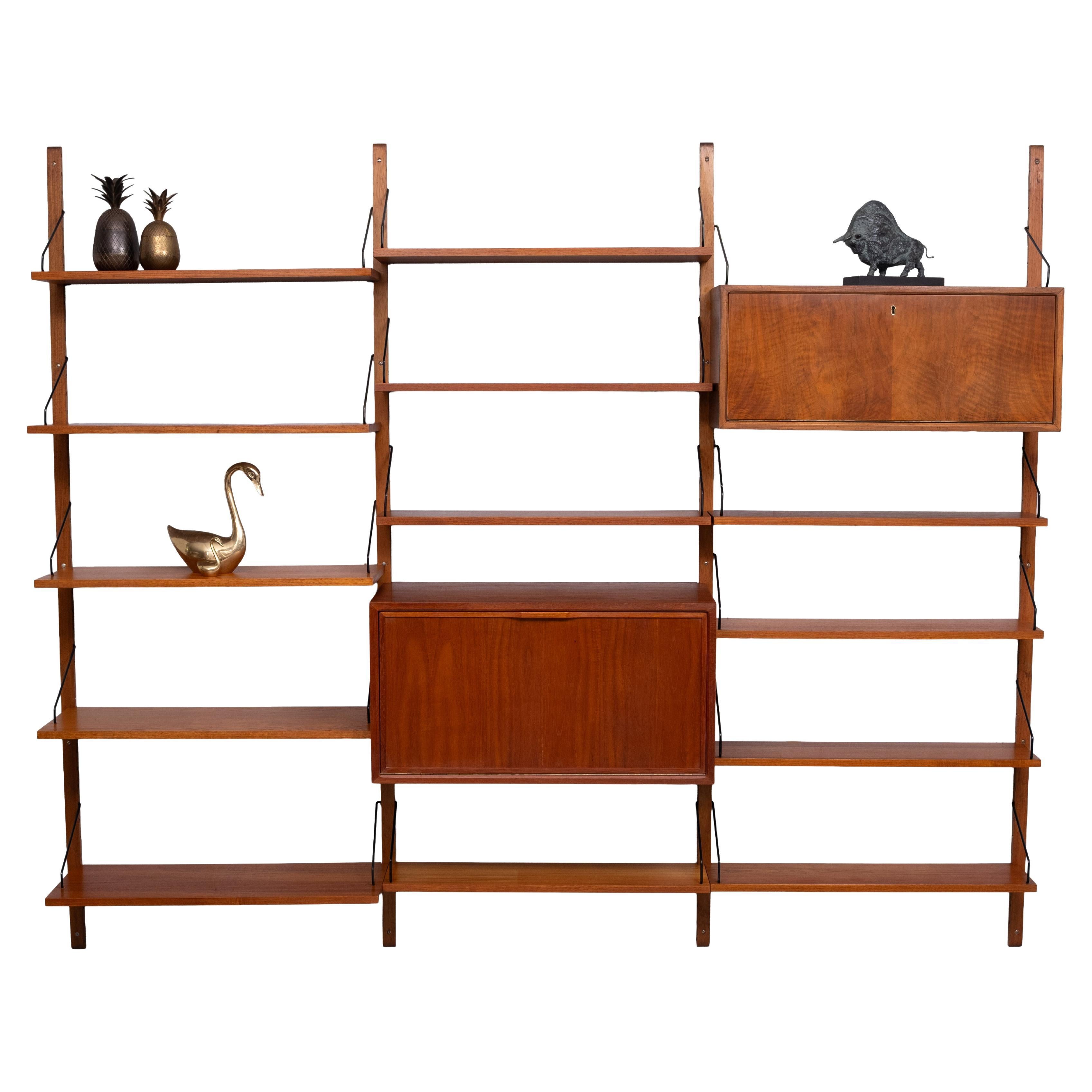 Poul Cadovius modular Royal Wall System 1950s Denmark