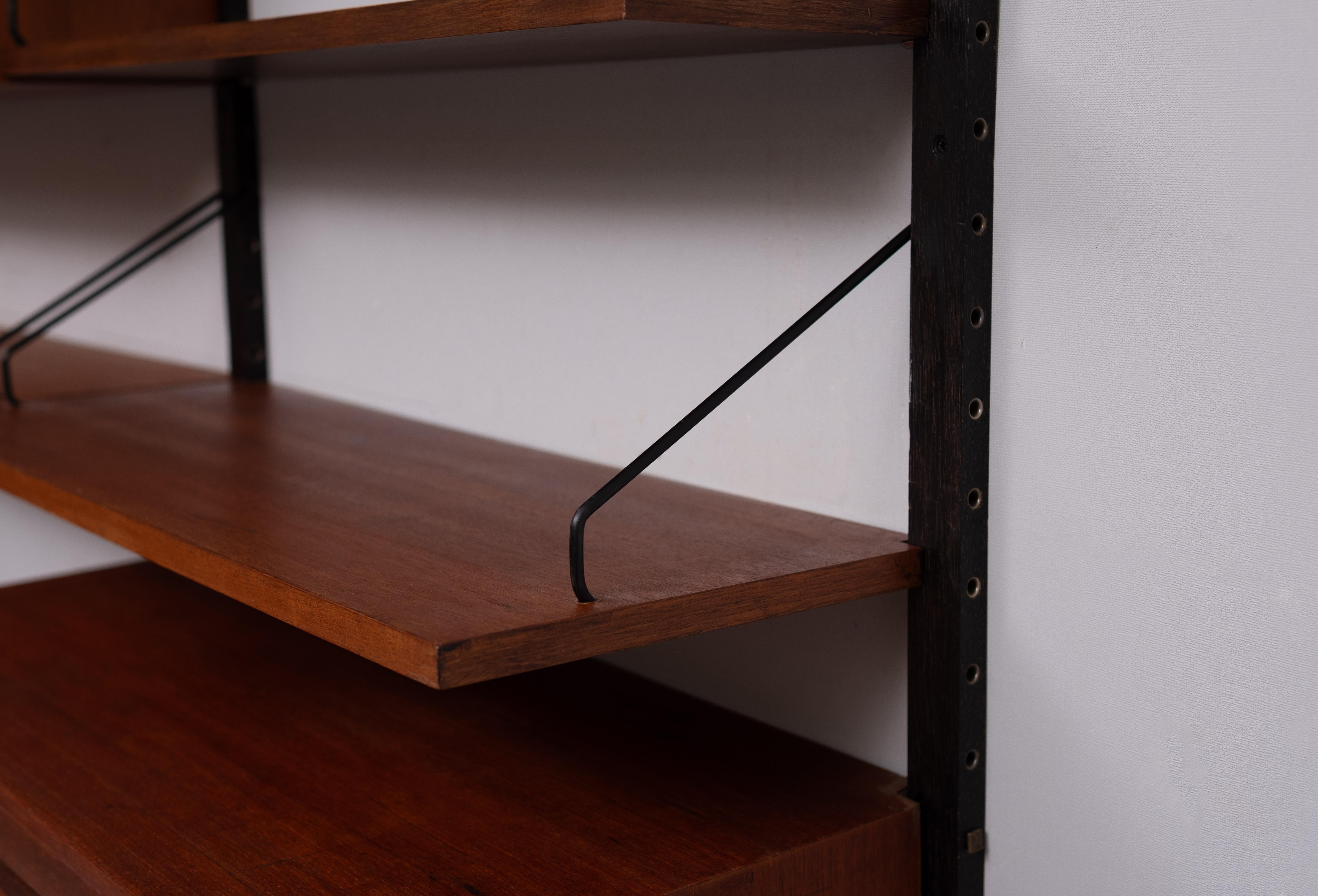 Poul Cadovius  sistema modulare Teak Wall  Danimarca  1960s in vendita 1